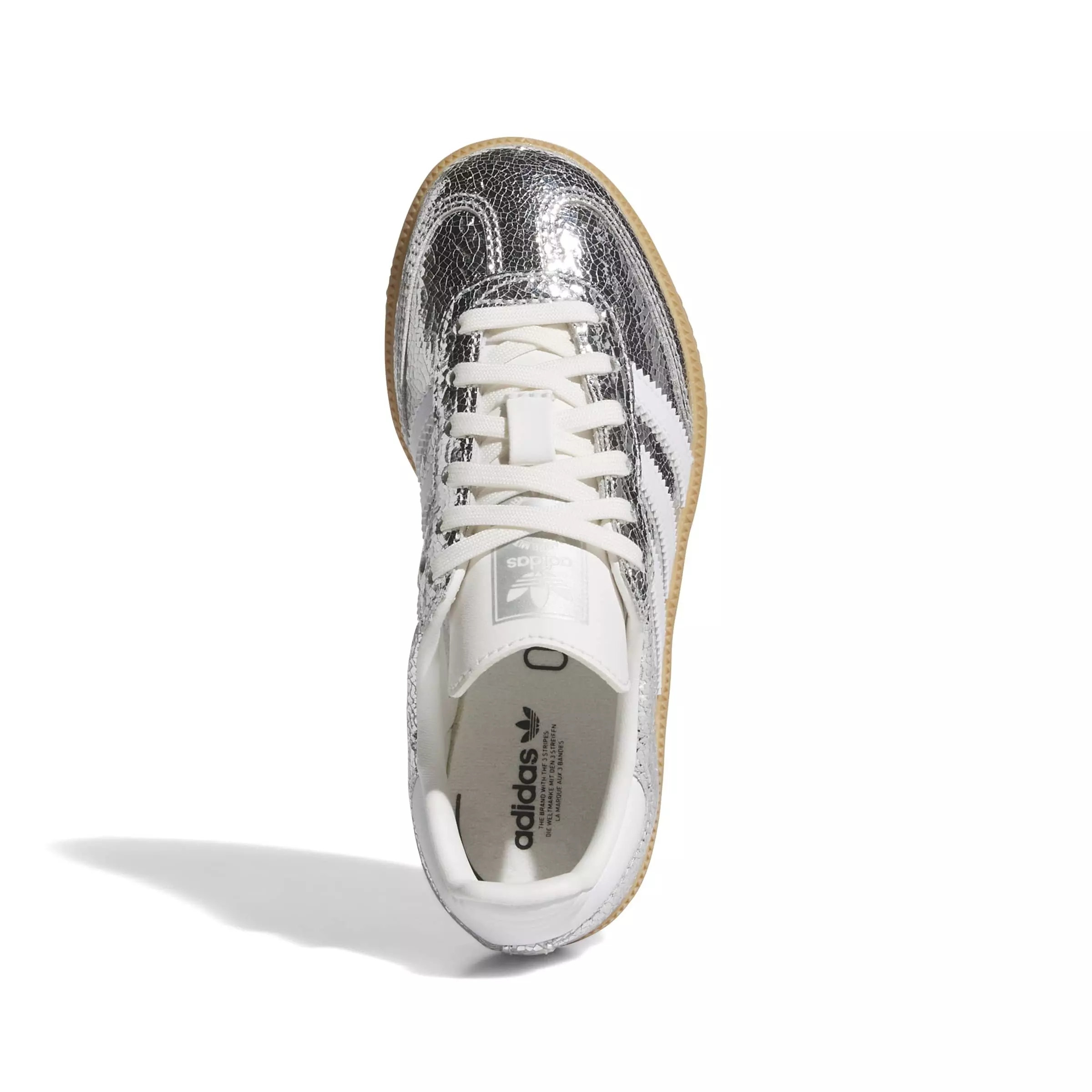 adidas Originals Samba OG "Silver Metallic/Ftwr White/Core White" Preschool Girls' Shoe - SILVER