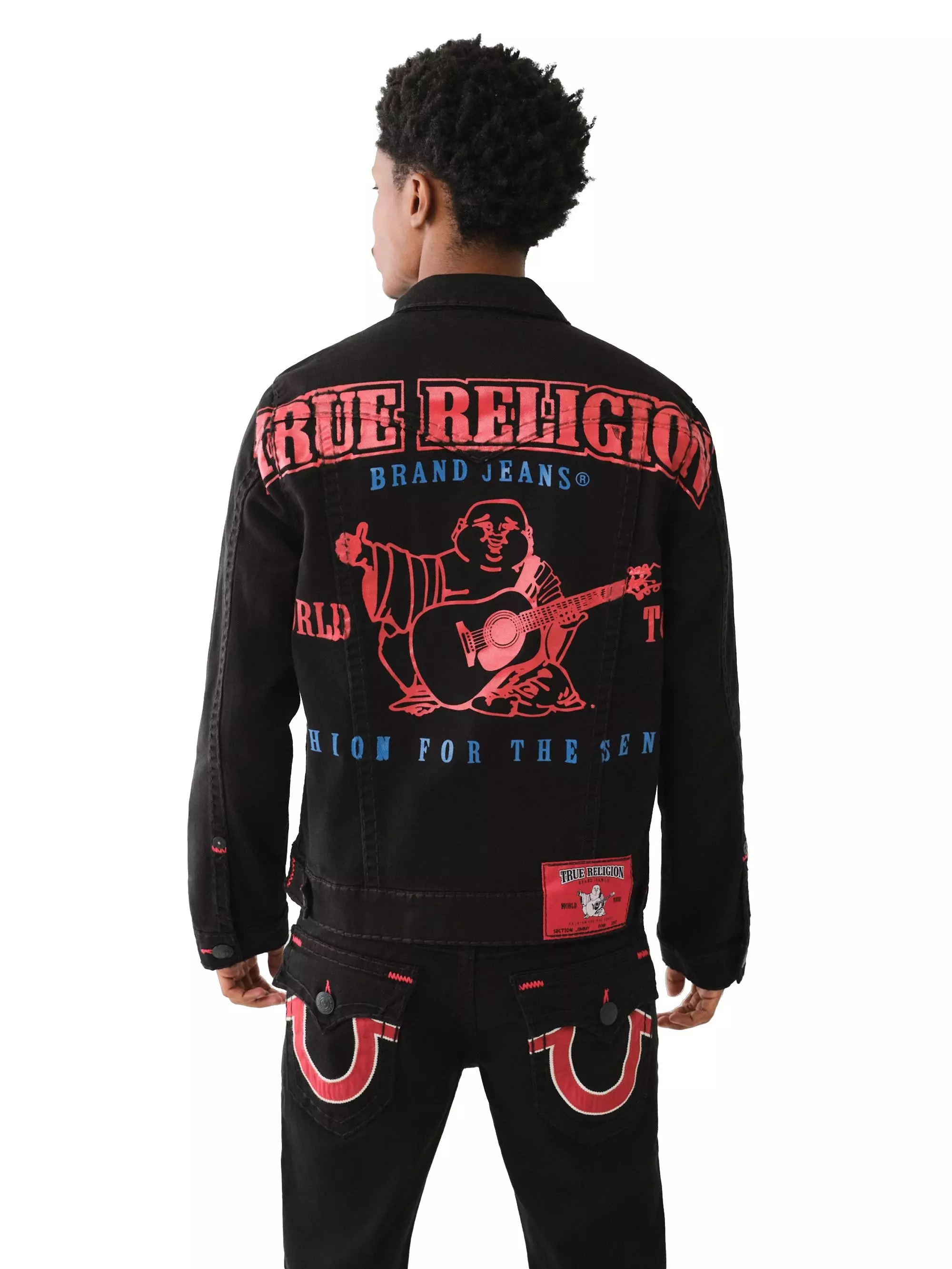 True Religion Men's Jimmy Super T Jacket - BLACK