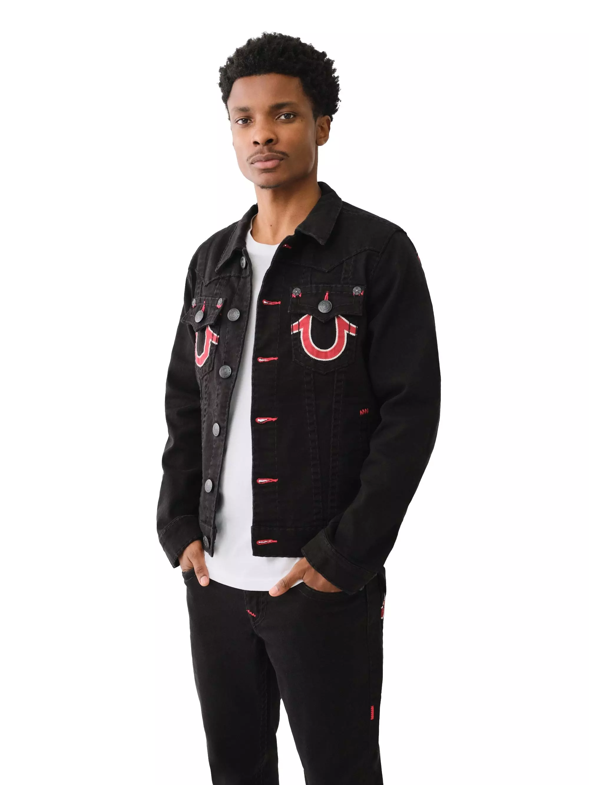 True Religion Men's Jimmy Super T Jacket - BLACK