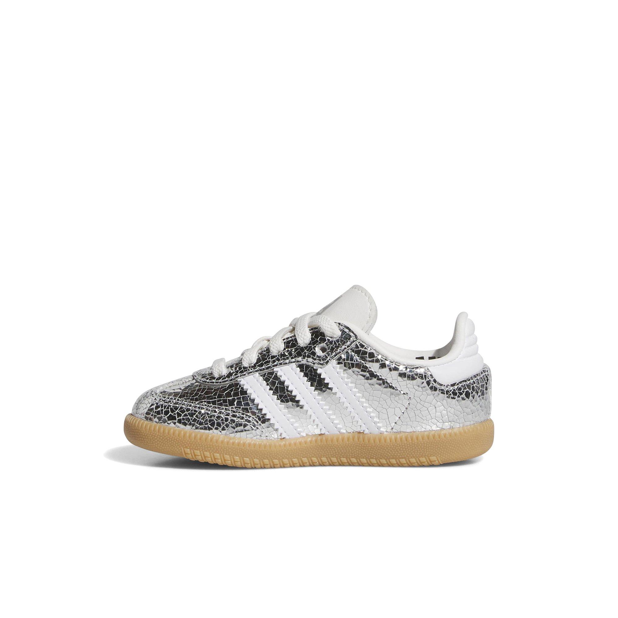 adidas Originals Samba Toddler Kids' "Silver Metallic/White" Shoe