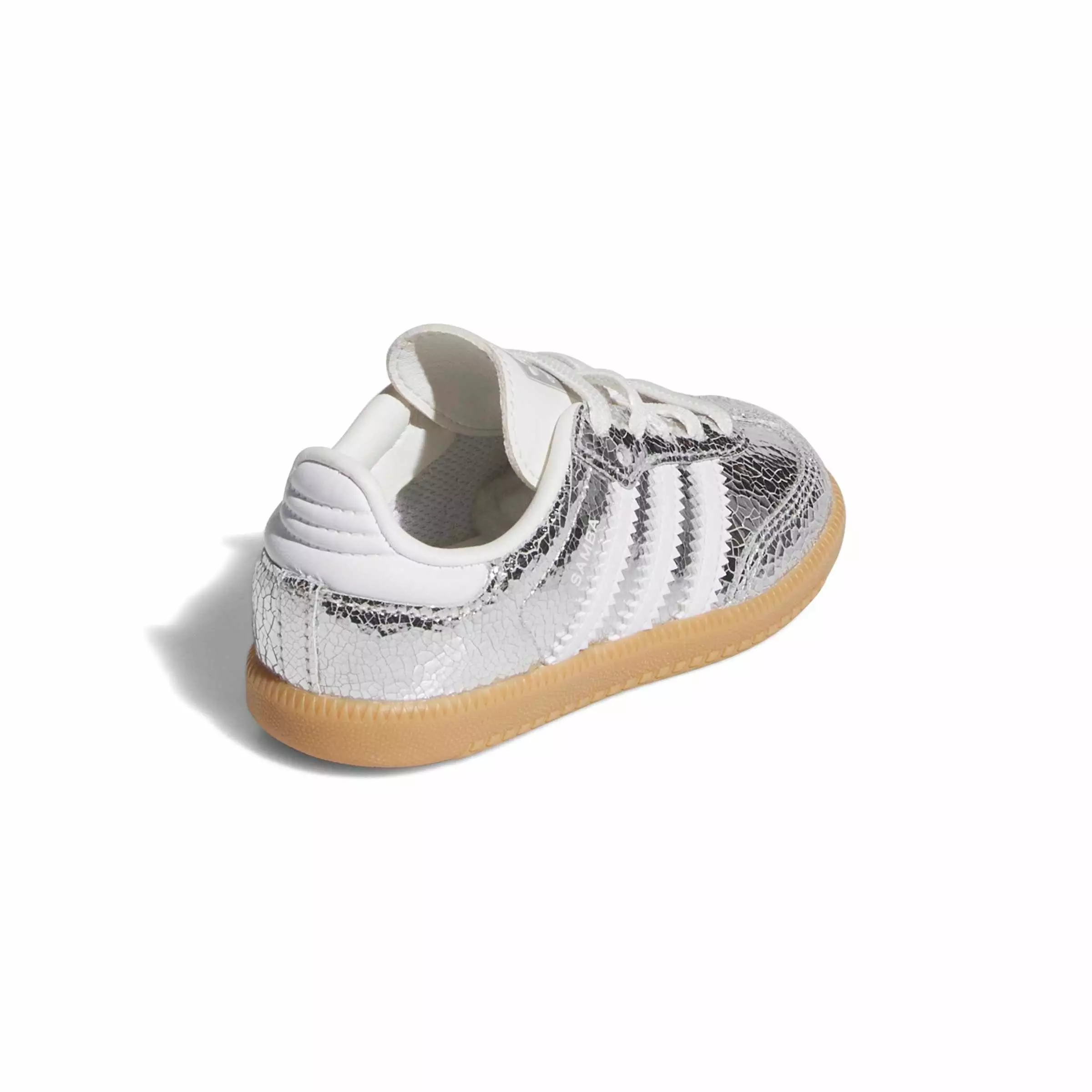adidas Originals Samba "Silver Metallic/White" Toddler Girls' Shoe - SILVER