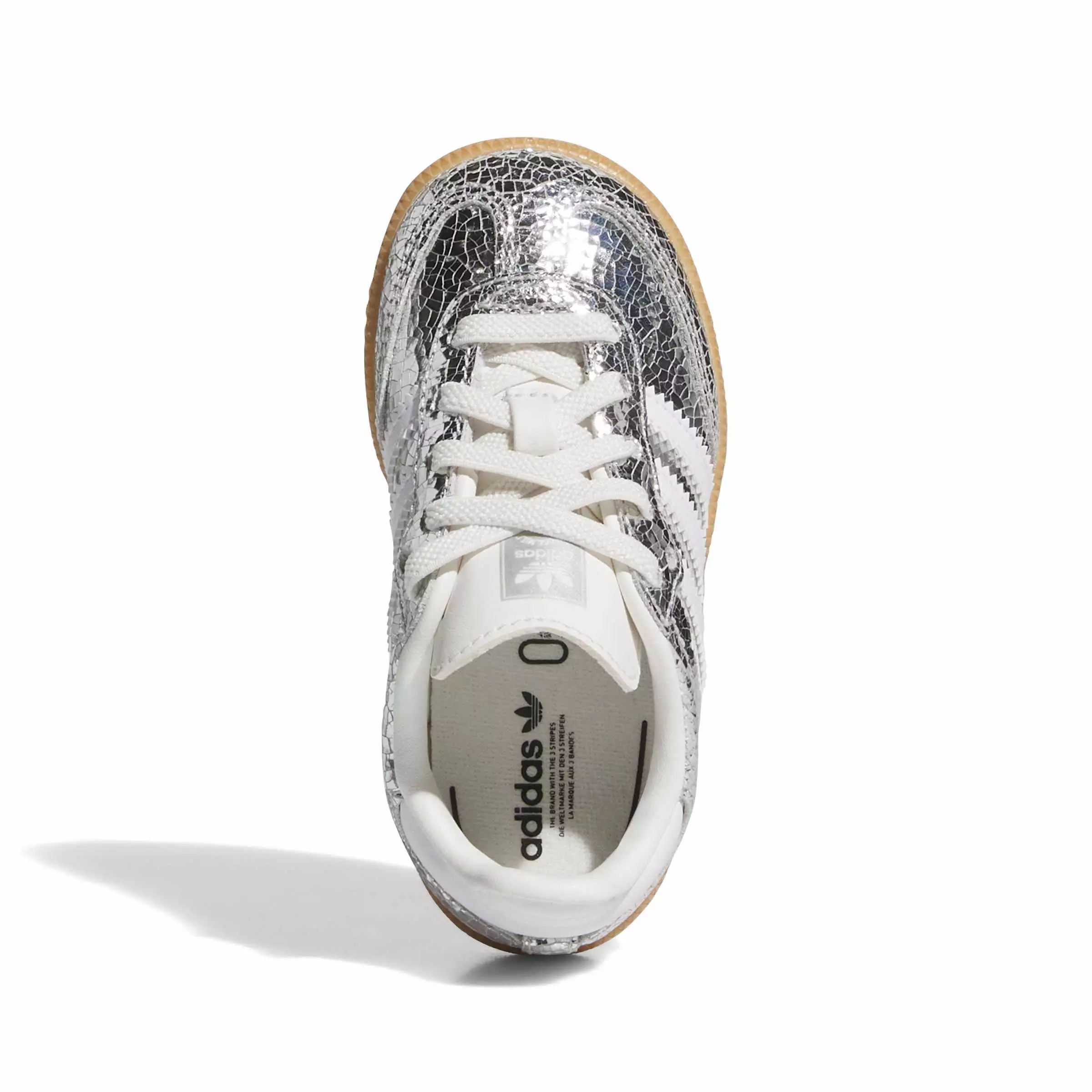 adidas Originals Samba "Silver Metallic/White" Toddler Girls' Shoe - SILVER