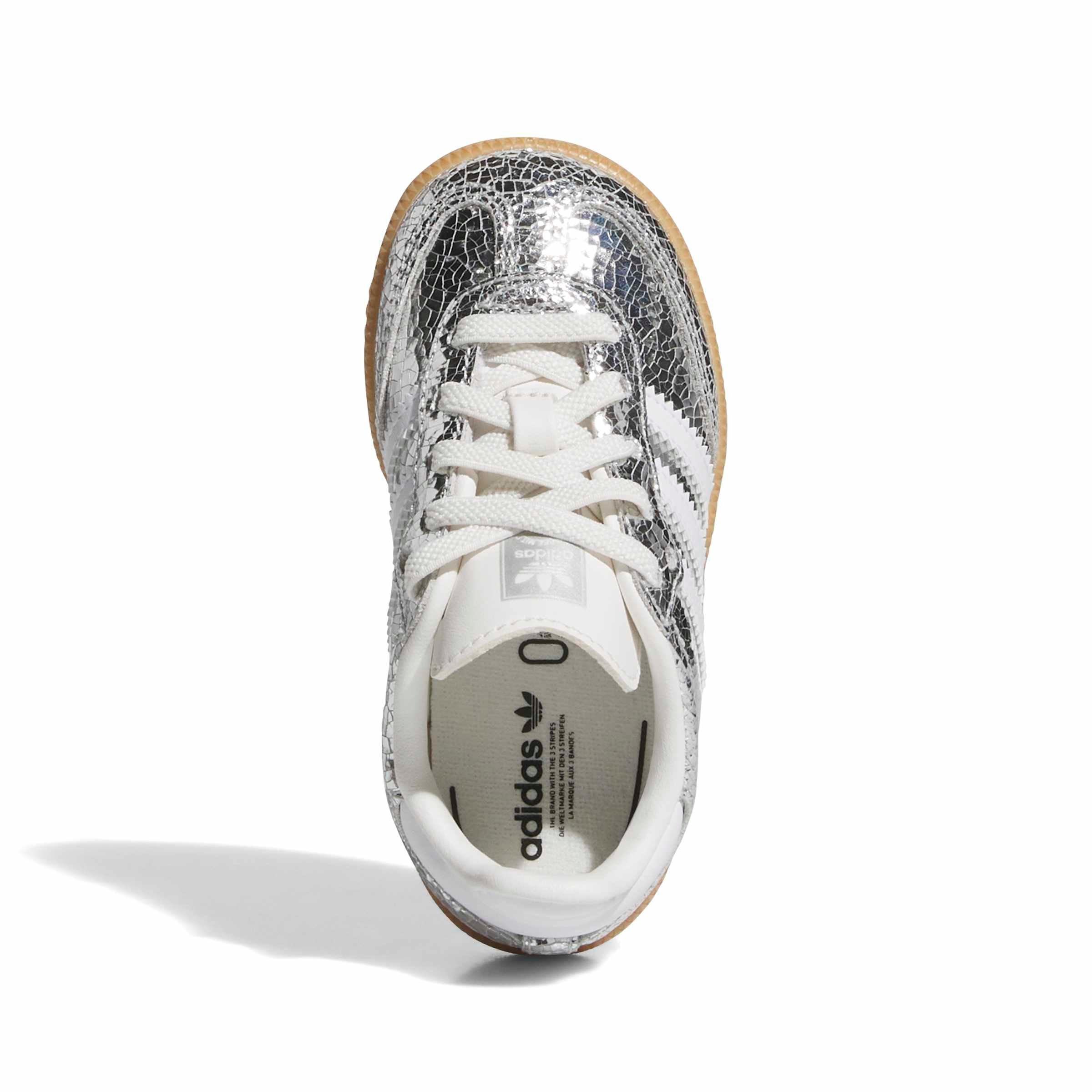 adidas Originals Samba Toddler Kids' "Silver Metallic/White" Shoe