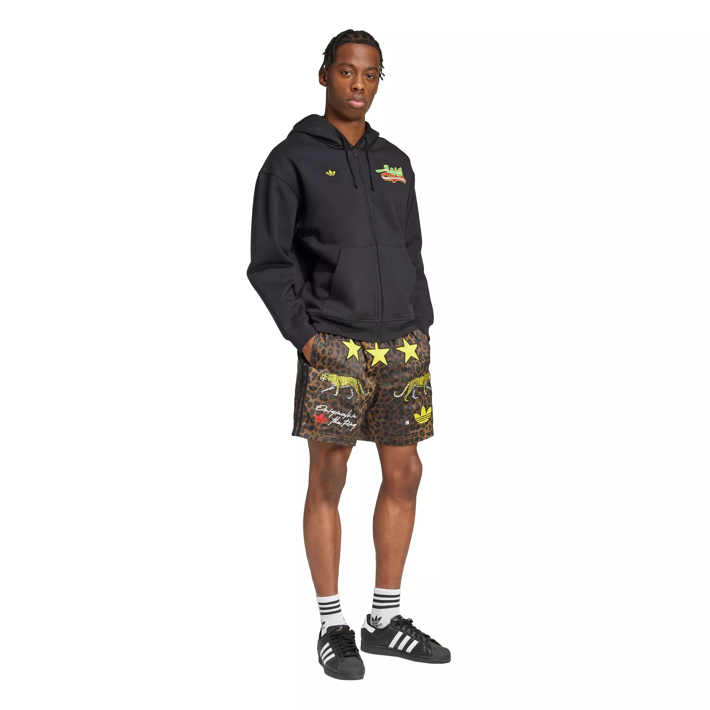 adidas Originals Men's In the Ring Graphic Shorts - BLACK