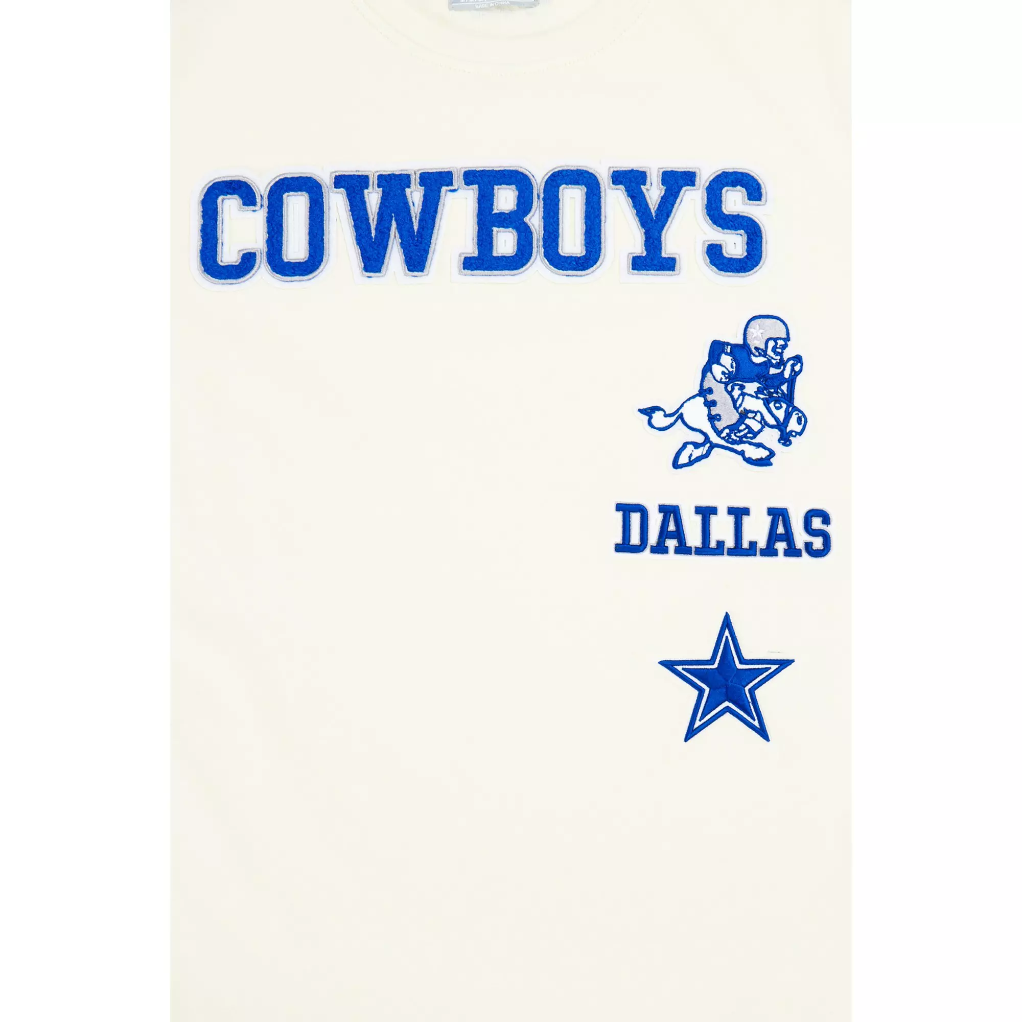 Pro Standard Big Boys' Dallas Cowboys Retro Tee - WHITE