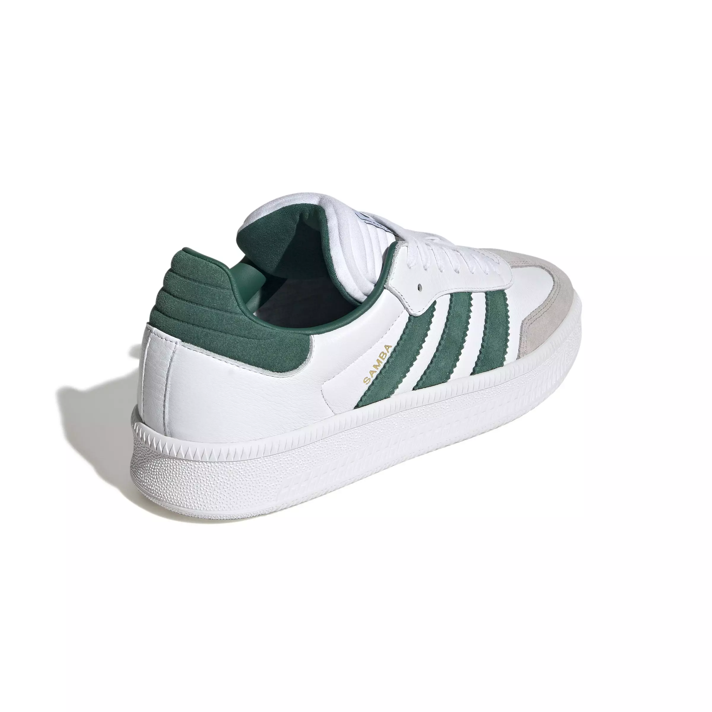 adidas Originals Samba XLG "Ftwr White/Collegiate Green/Clear Granite" Men's Shoe - WHITE/GREEN