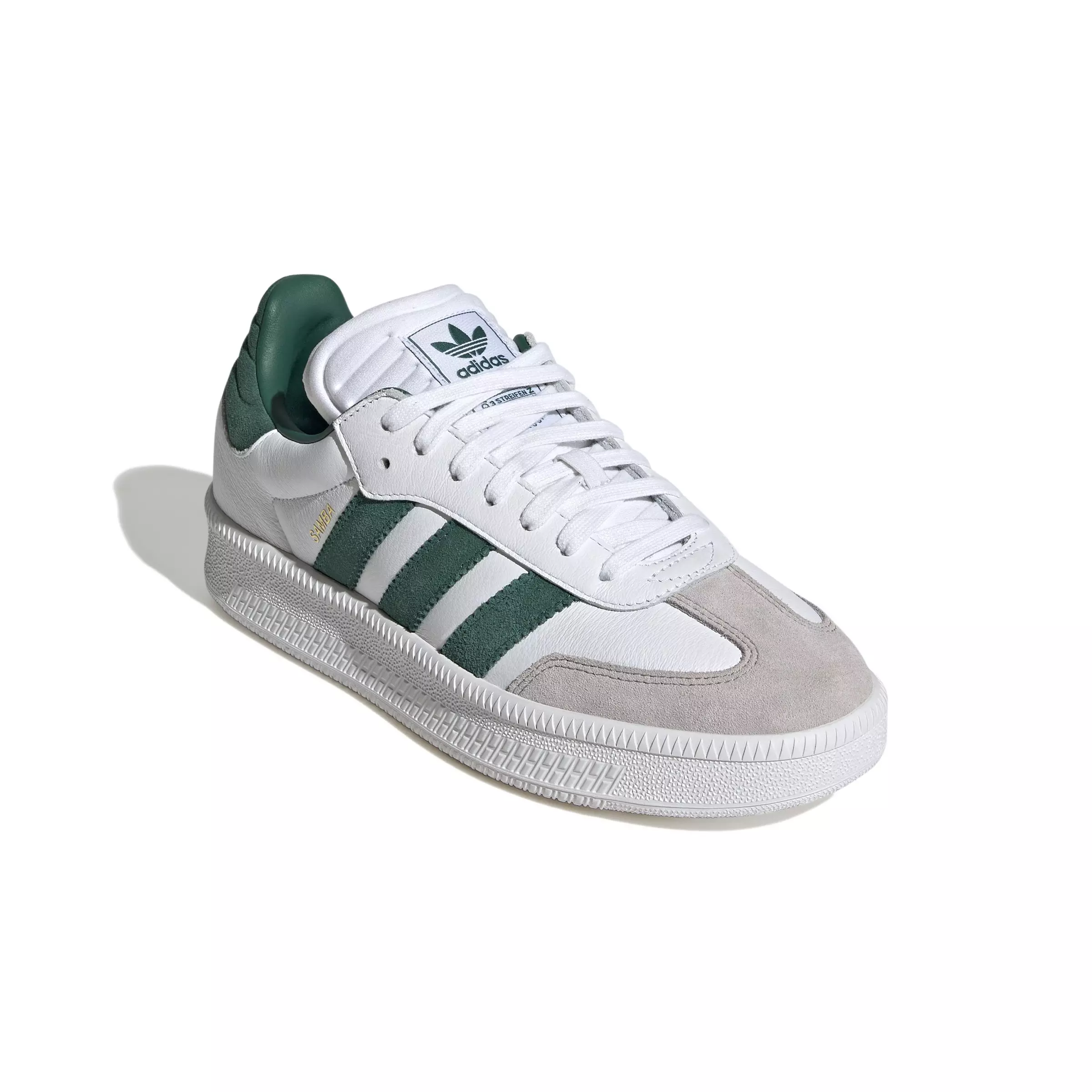 adidas Originals Samba XLG "Ftwr White/Collegiate Green/Clear Granite" Men's Shoe - WHITE/GREEN