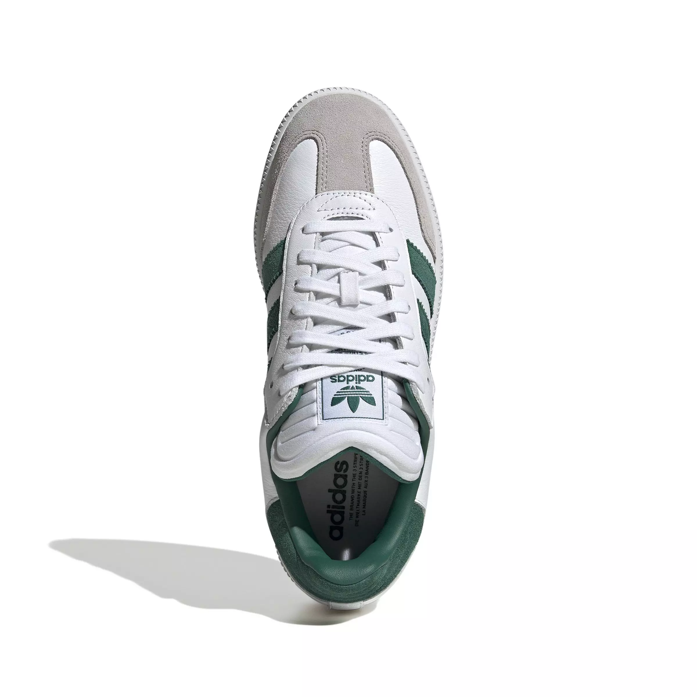 adidas Originals Samba XLG "Ftwr White/Collegiate Green/Clear Granite" Men's Shoe - WHITE/GREEN