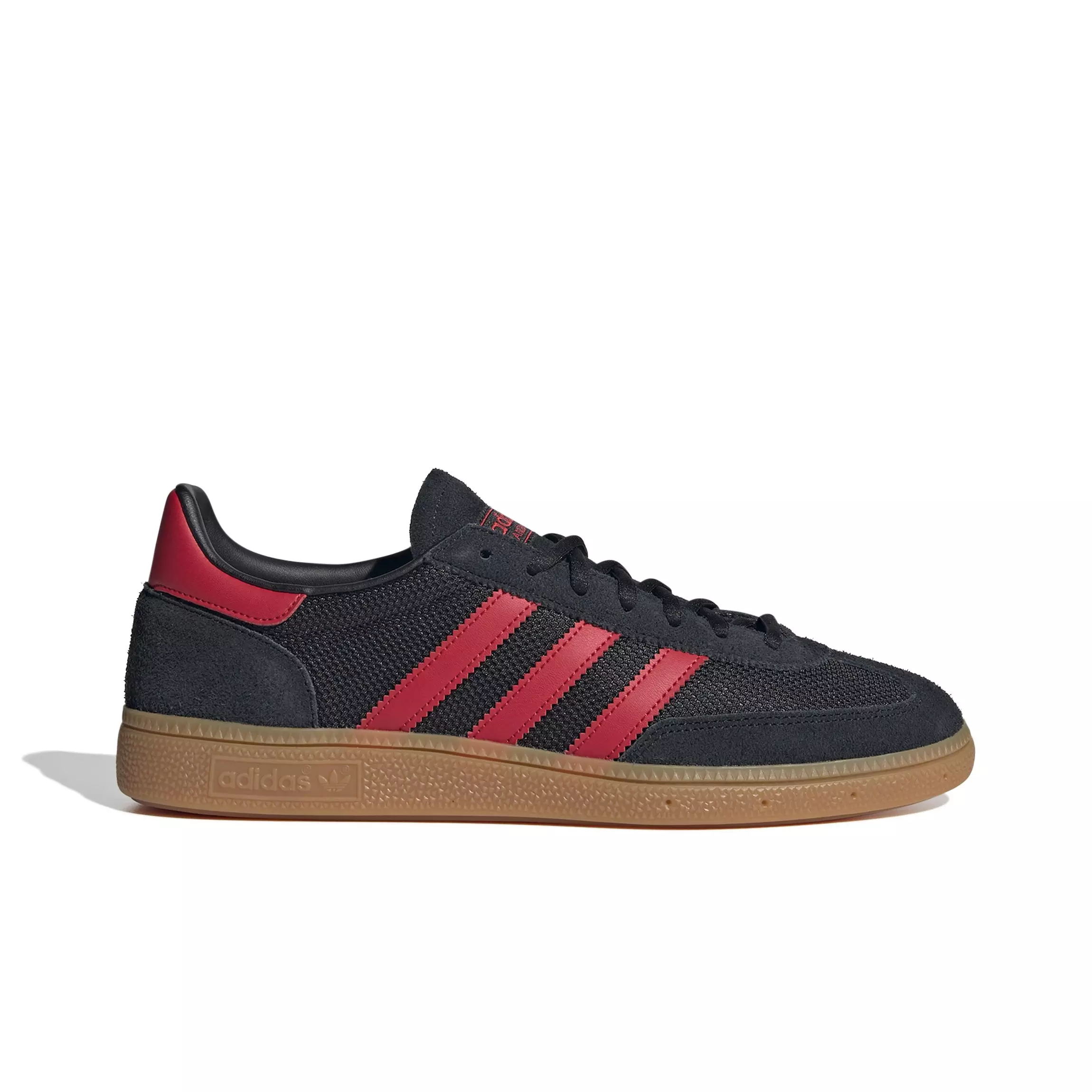 adidas Originals Handball Spezial "Core Black/Better Scarlet" Men's Shoe - BLACK/RED