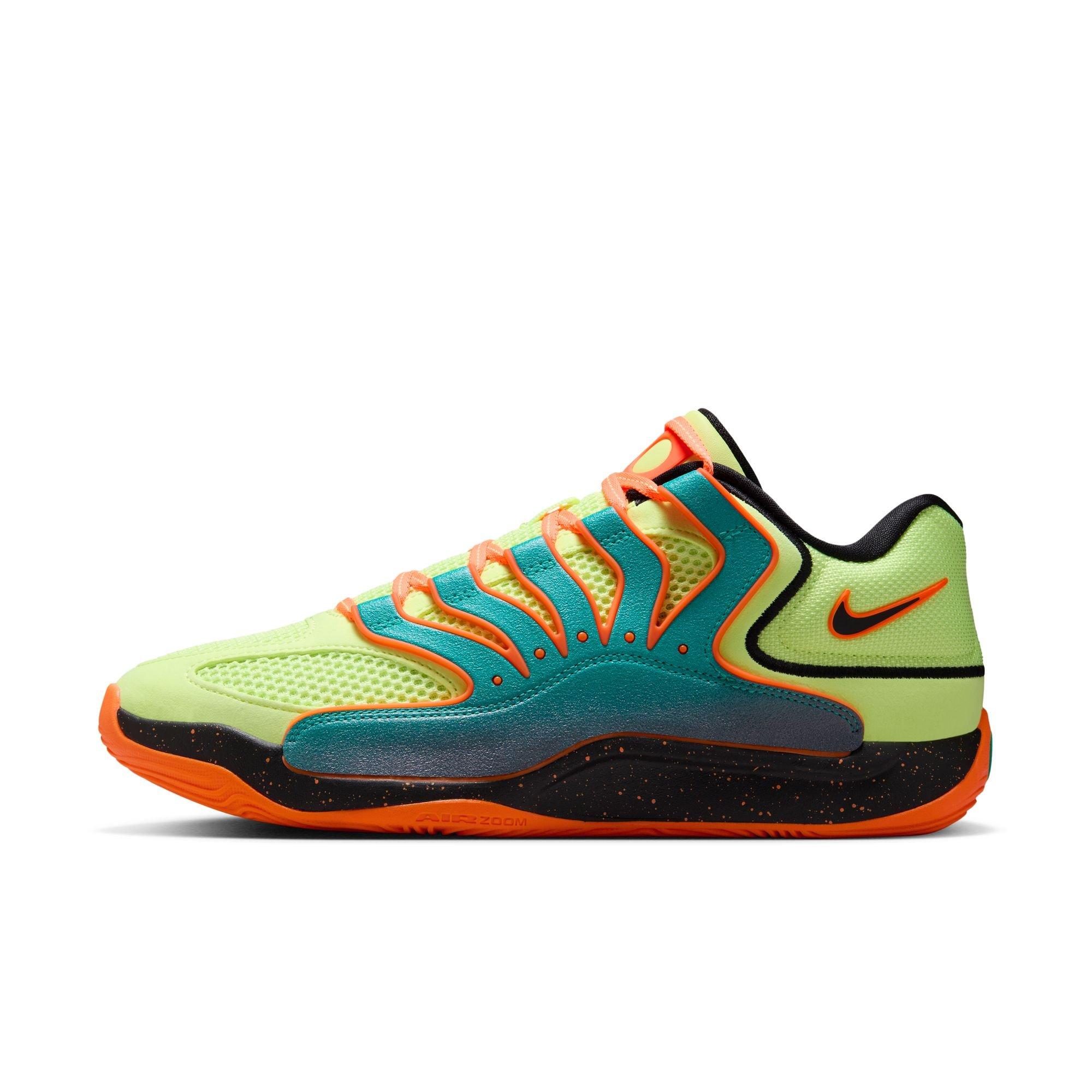 Nike KD18 "New Timeline" Men's Basketball Shoe - CLEAR JADE/BLACK/LIQUID LIME Thumbnail View 7