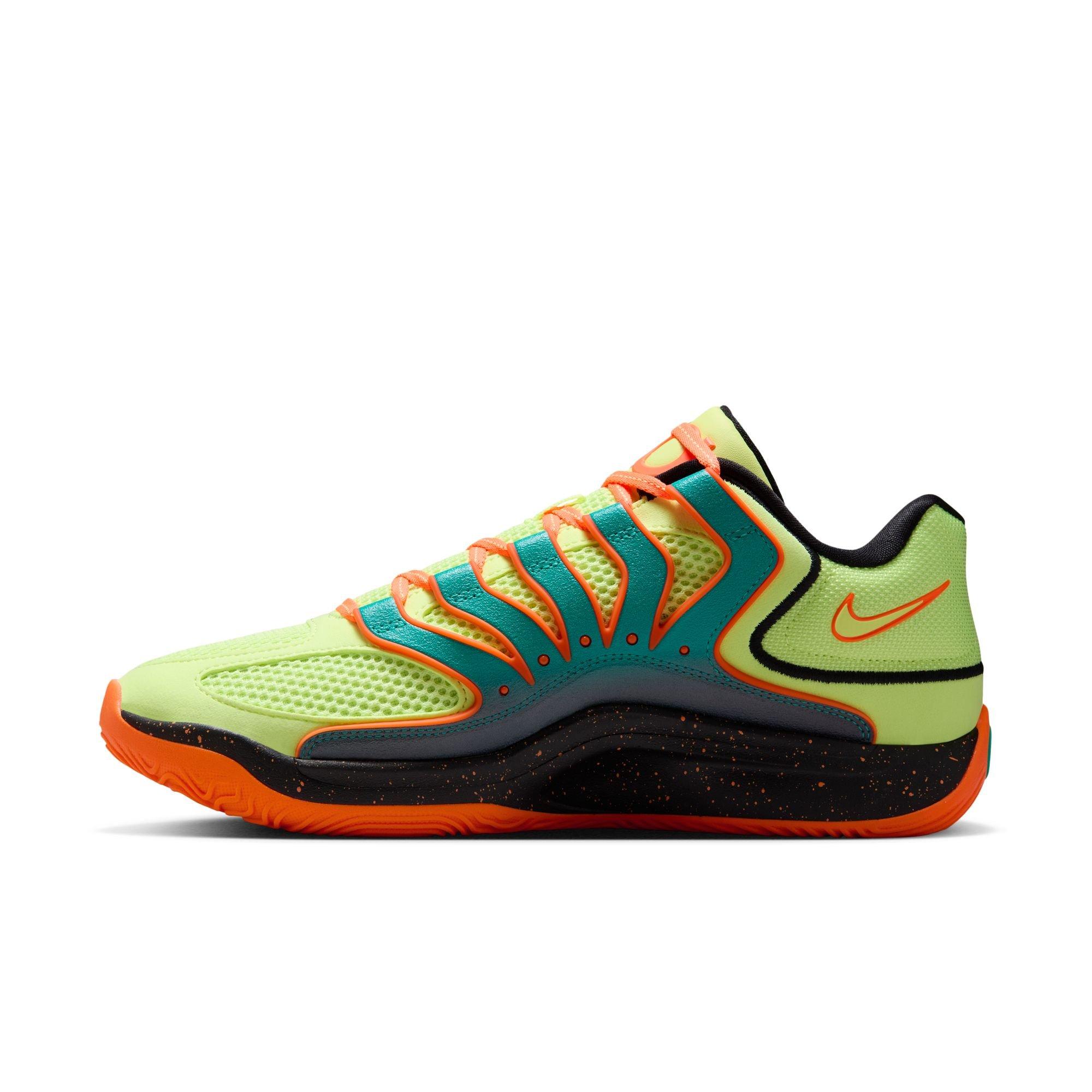 Nike KD18 "New Timeline" Men's Basketball Shoe - CLEAR JADE/BLACK/LIQUID LIME Thumbnail View 8