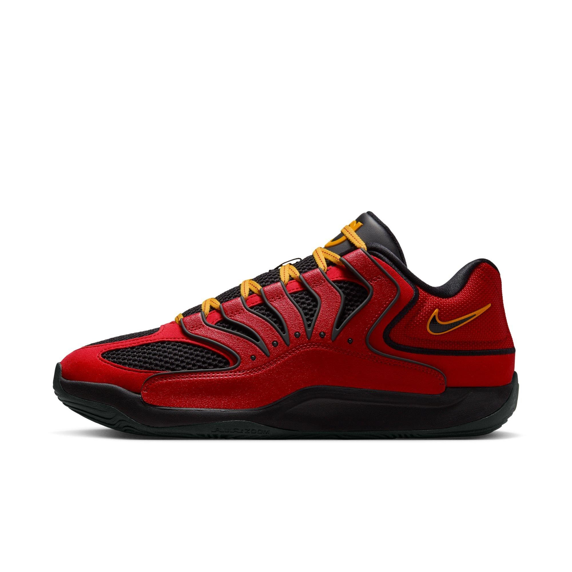 Nike KD18 &ldquo;DMV Drive&rdquo; Men's Basketball Shoe - FIRE RED/BLACK/AMARILLO Thumbnail View 7