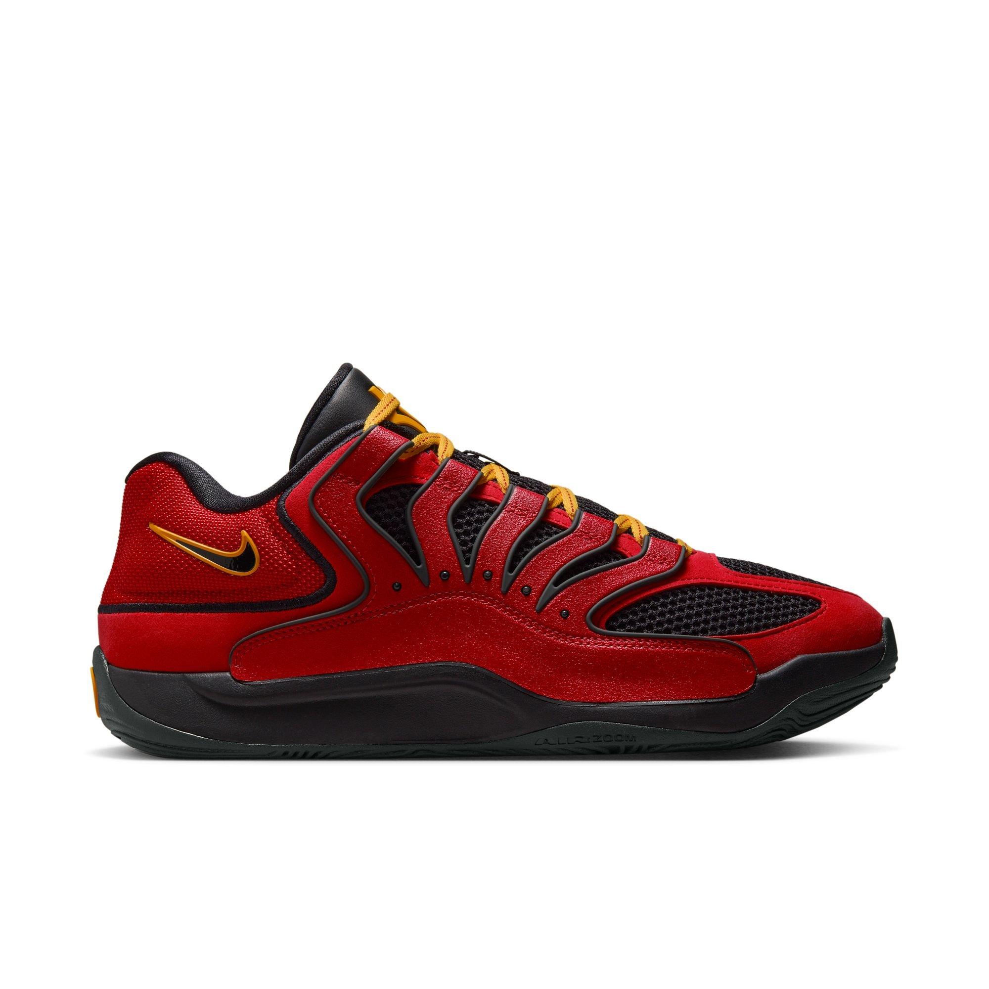 Nike KD18 &ldquo;DMV Drive&rdquo; Men's Basketball Shoe - FIRE RED/BLACK/AMARILLO Thumbnail View 1