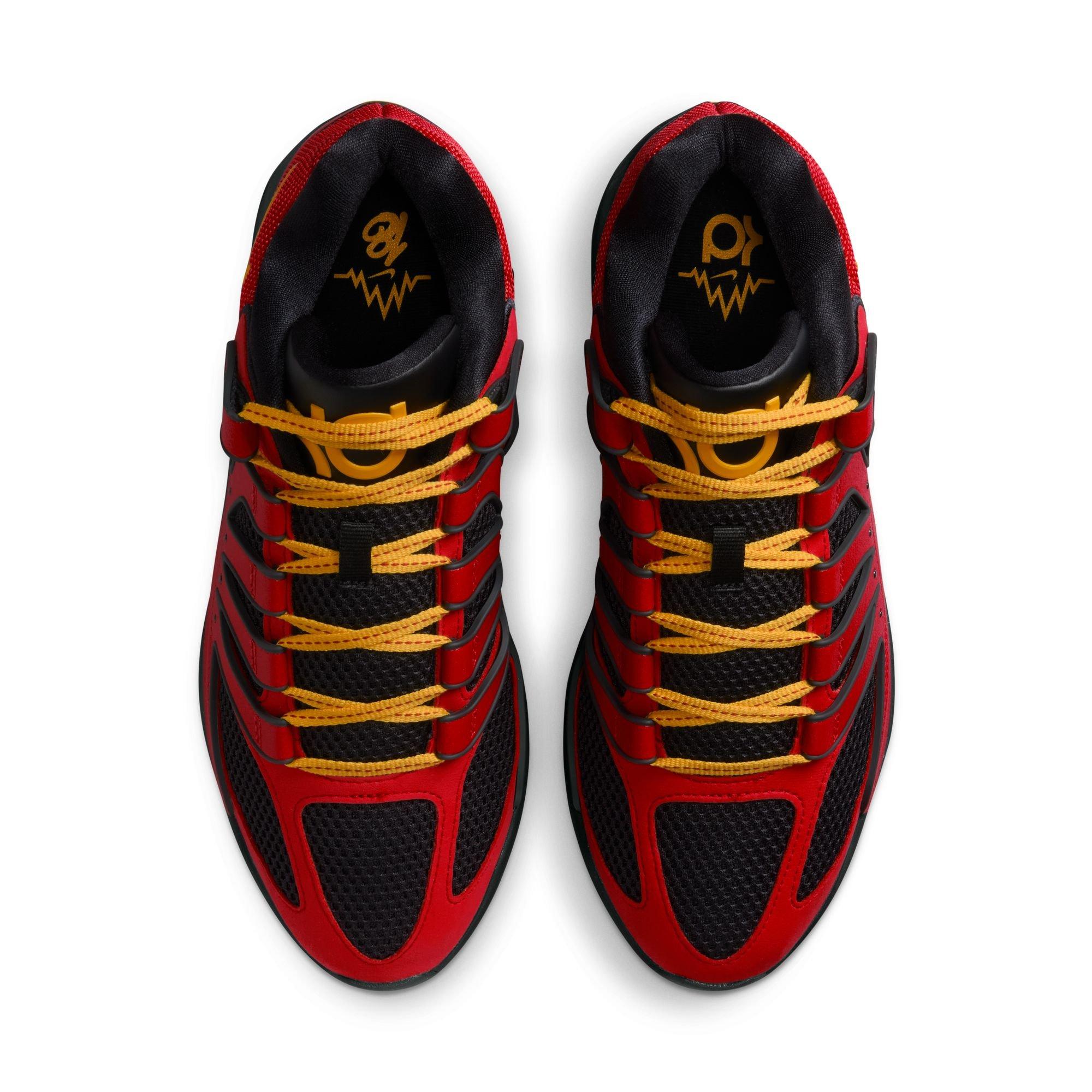 Nike KD18 &ldquo;DMV Drive&rdquo; Men's Basketball Shoe - FIRE RED/BLACK/AMARILLO Thumbnail View 10