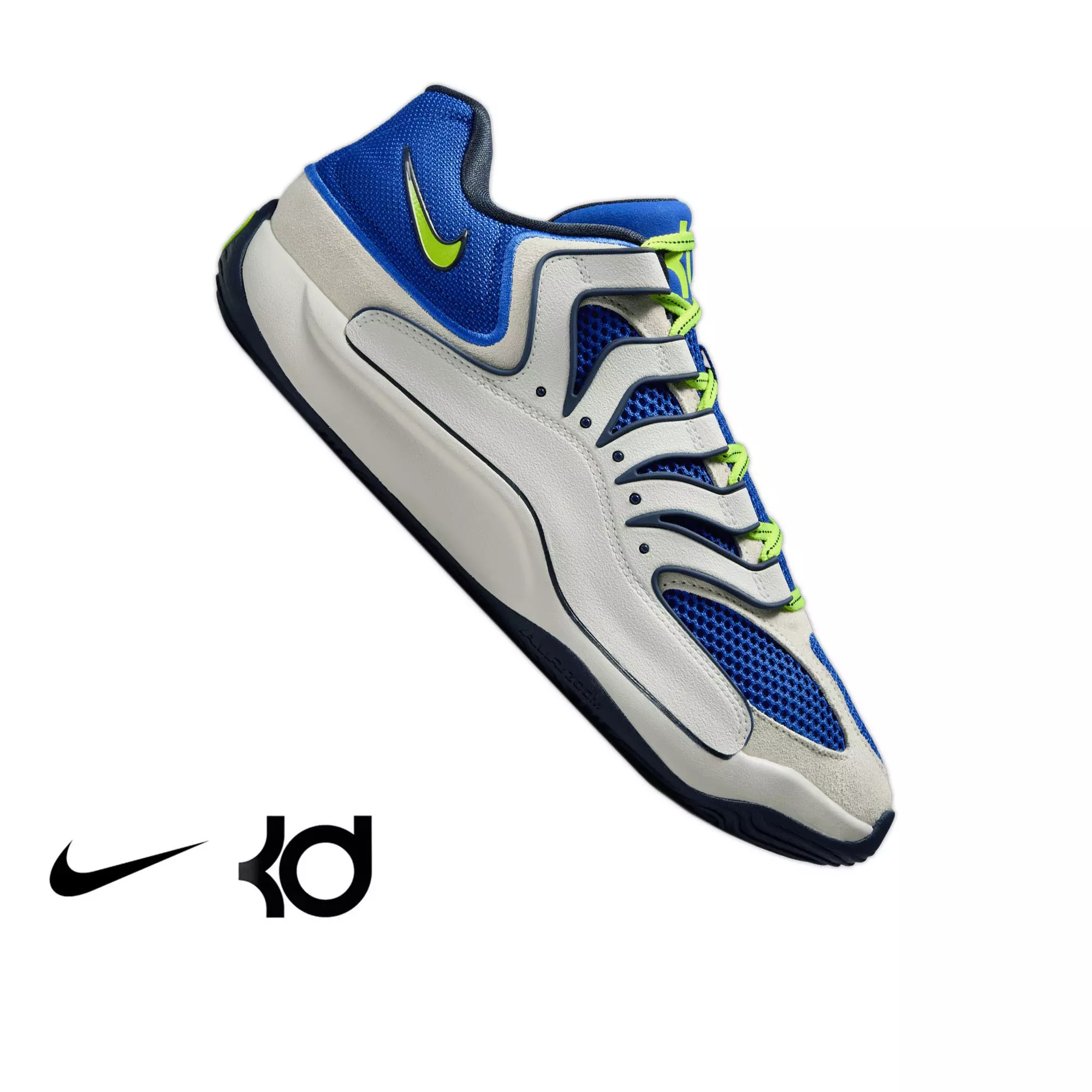 Nike KD18 "Smart City" Men's Basketball Shoe - HYPER ROYAL/NEON YELLOW/SAIL