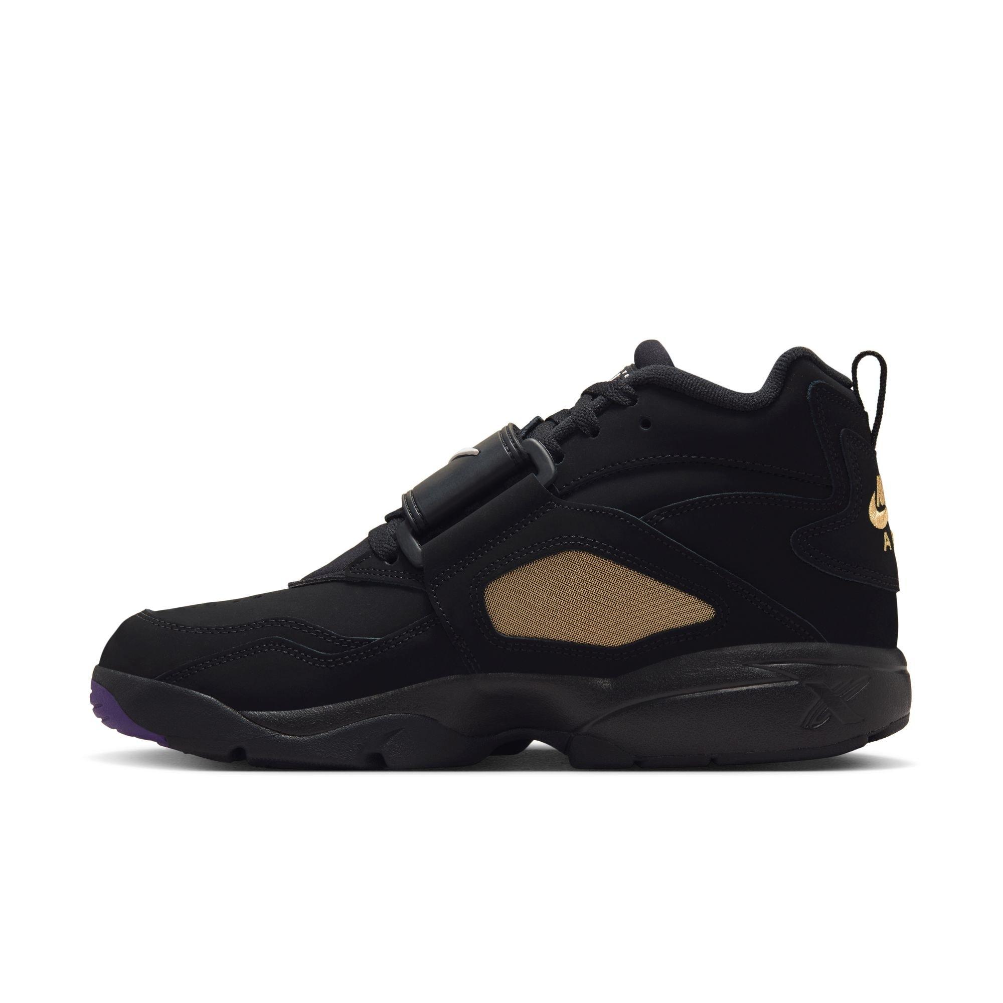 Nike Air Diamond Turf "Ravens" Men's Shoe - BLACK/WHITE/CLUB PURPLE Thumbnail View 7