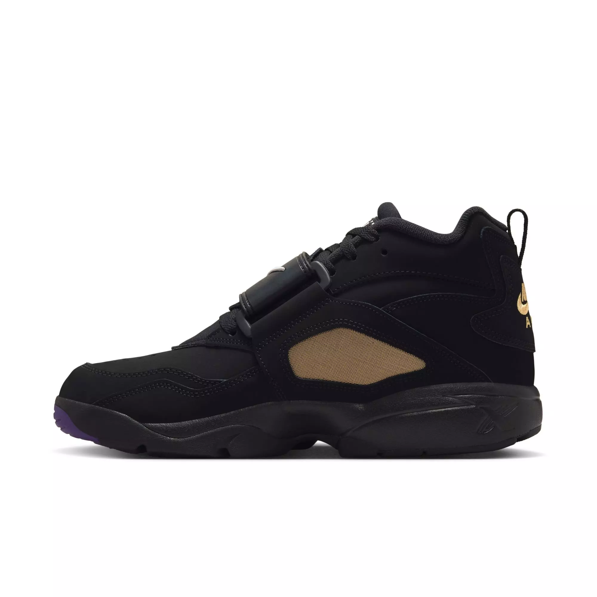 Nike Air Diamond Turf "Ravens" Men's Shoe - BLACK/WHITE/CLUB PURPLE