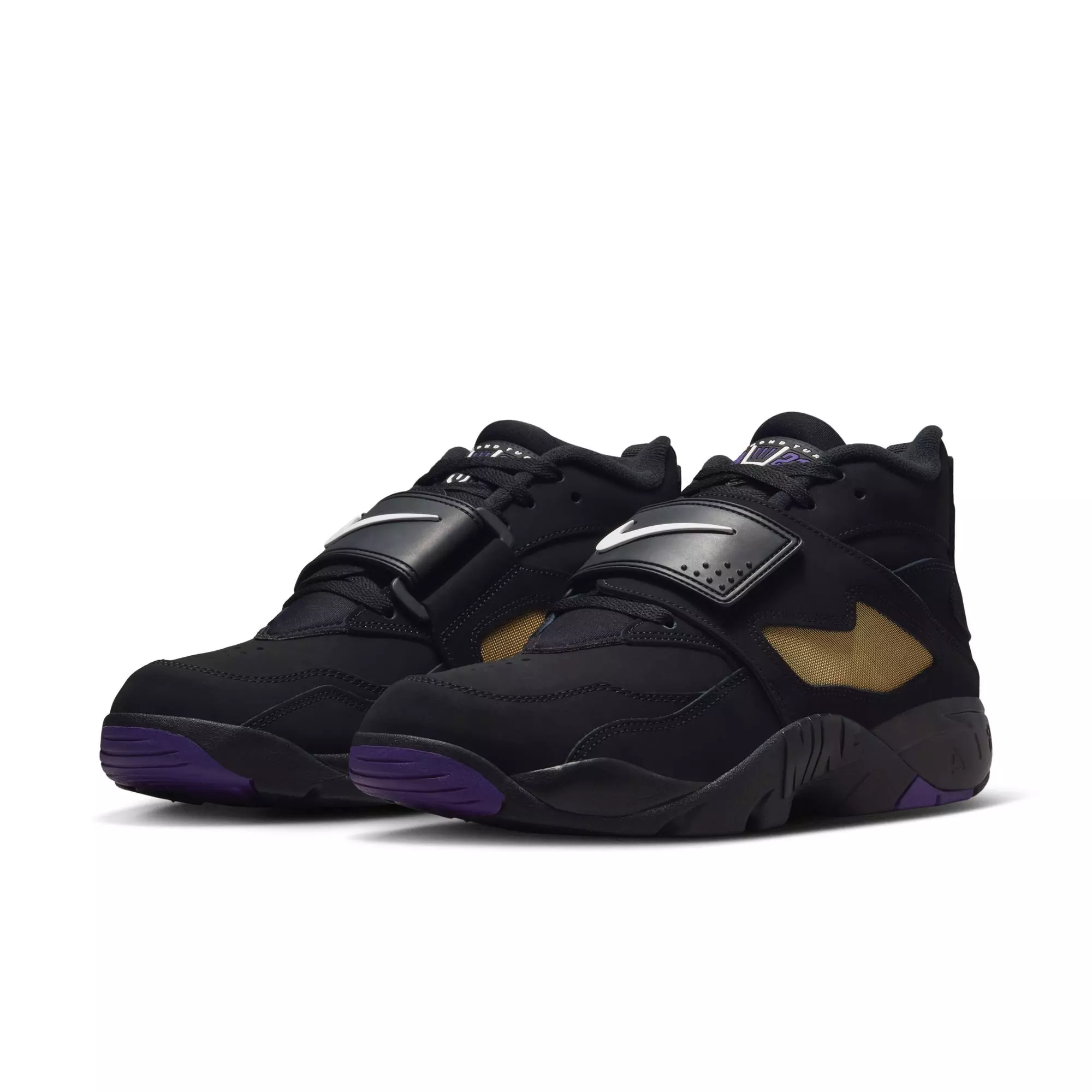 Nike Air Diamond Turf "Ravens" Men's Shoe - BLACK/WHITE/CLUB PURPLE