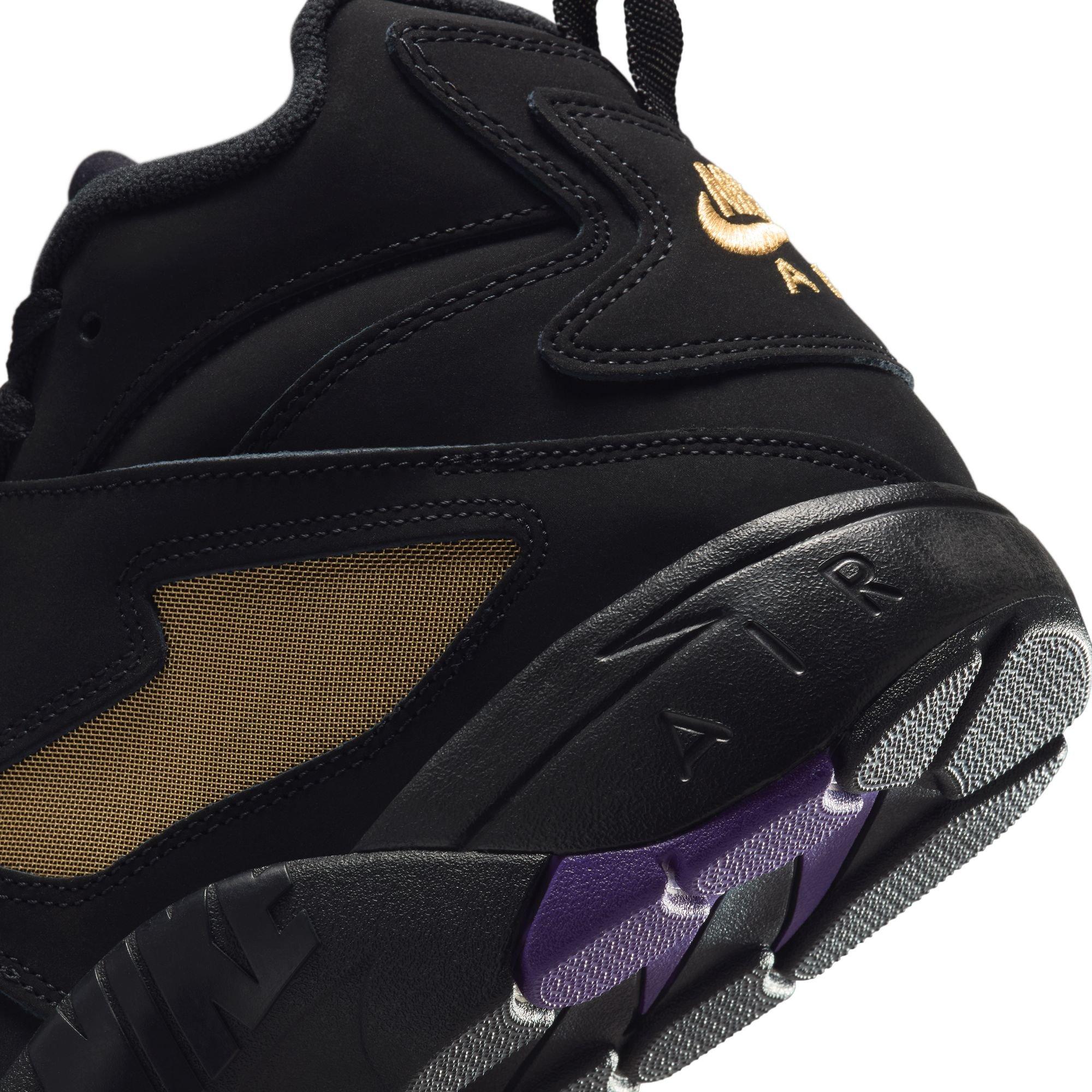 Nike Air Diamond Turf "Ravens" Men's Shoe - BLACK/WHITE/CLUB PURPLE Thumbnail View 5