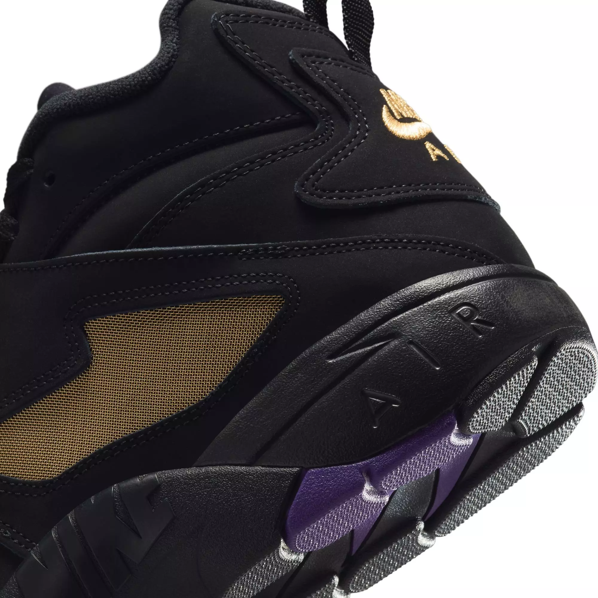 Nike Air Diamond Turf "Ravens" Men's Shoe - BLACK/WHITE/CLUB PURPLE