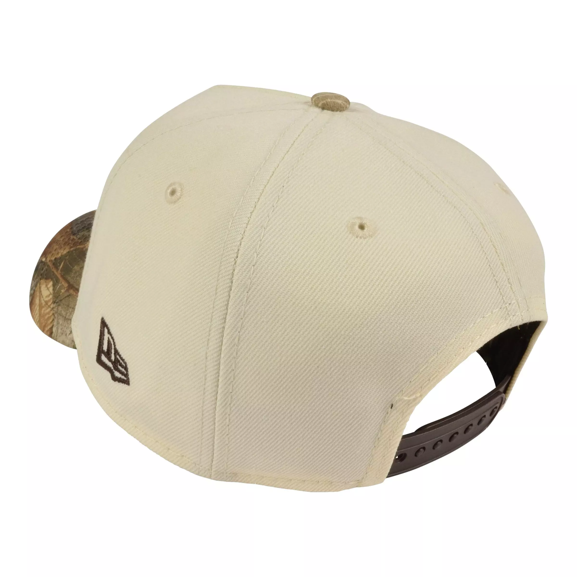 New Era New York Yankees 9FORTY A-Frame 2009 World Series Snapback Hat - Chrome/Real Tree - CREAM