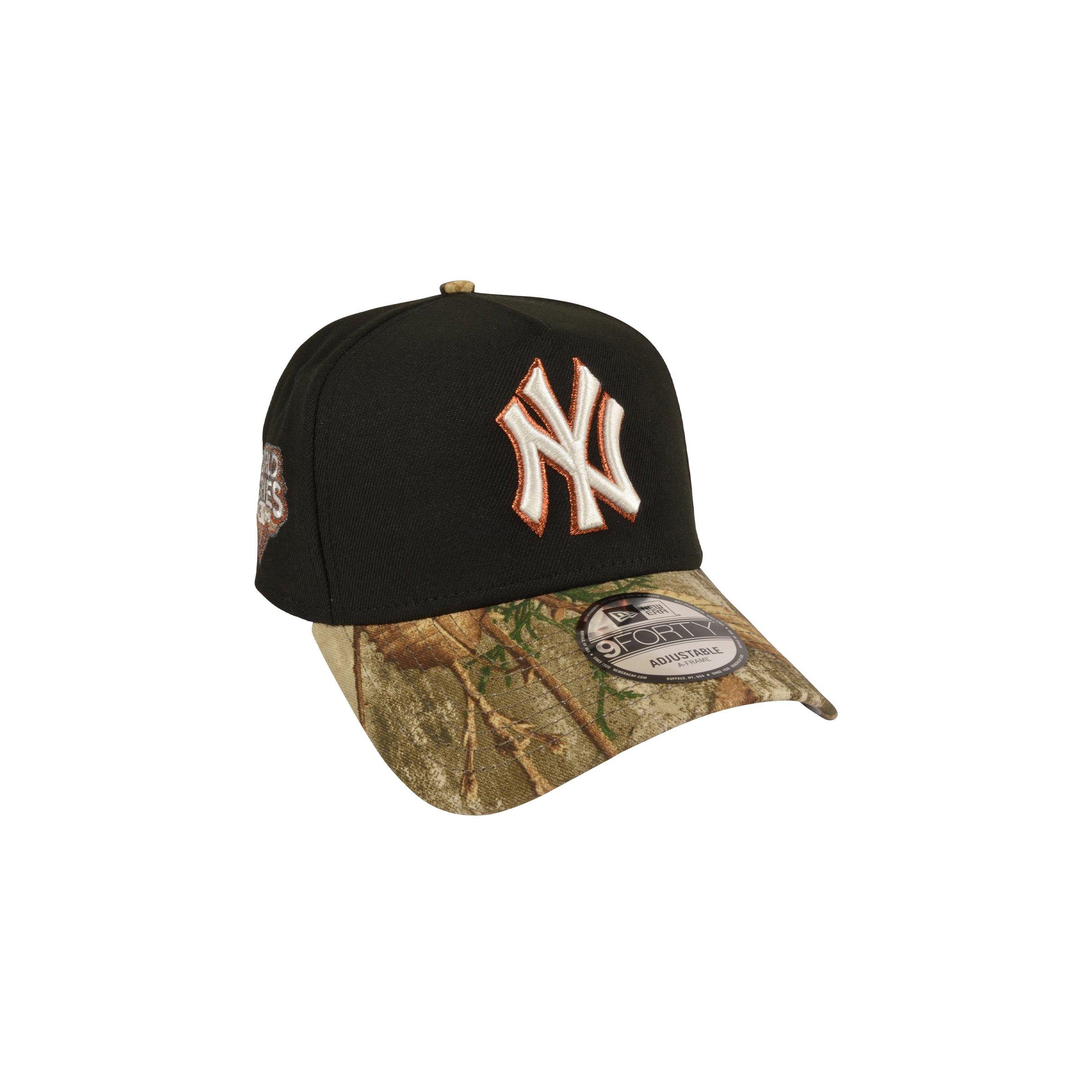 New Era New York Yankees 9FORTY A-Frame 2009 World Series Snapback-Black/Real Tree