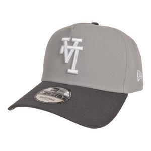 New Era Los Angeles Dodgers 9FORTY A-Frame Upside Down Logo Snapback Hat-Grey