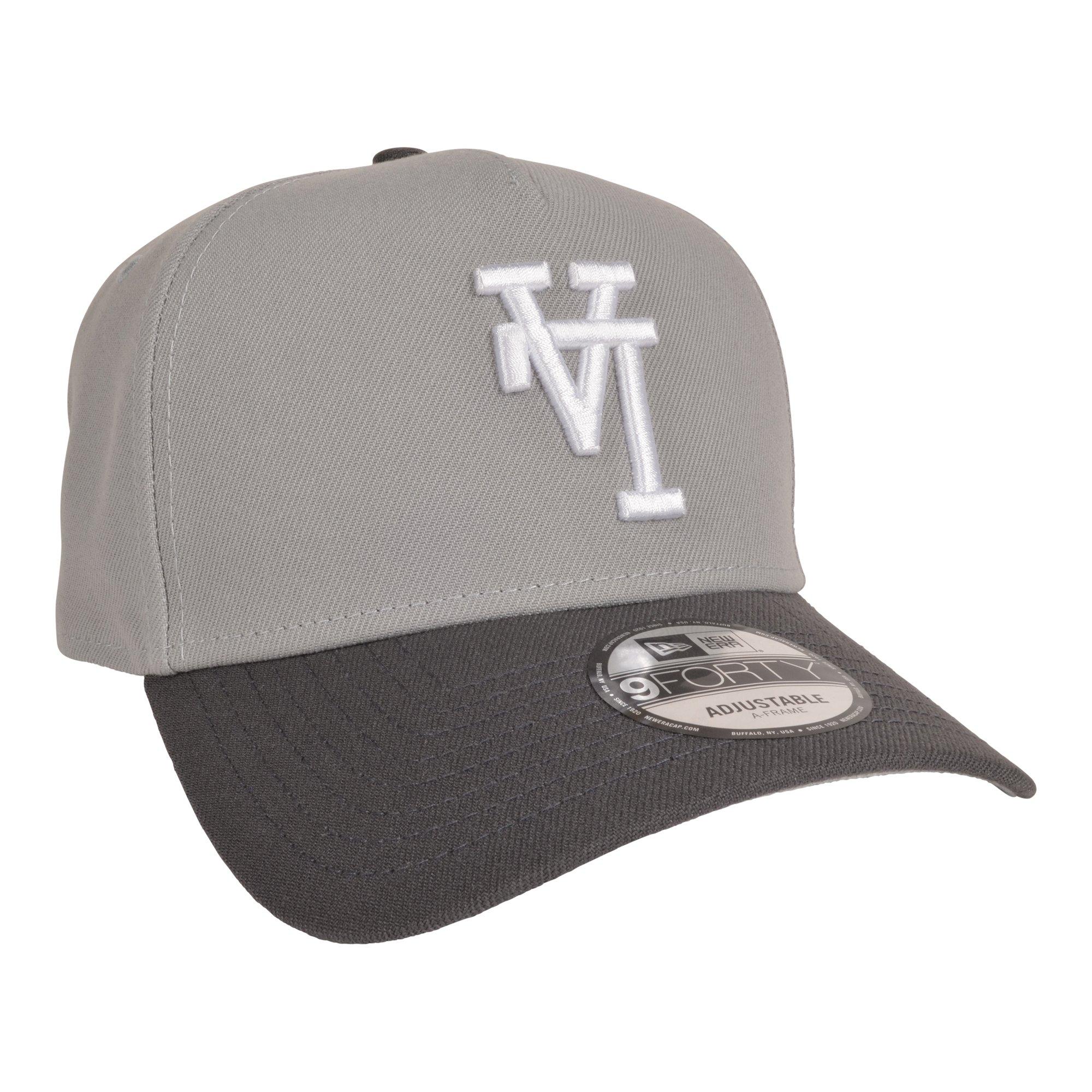 New Era Los Angeles Dodgers 9FORTY A-Frame Upside Down Logo Grey Snapback Hat