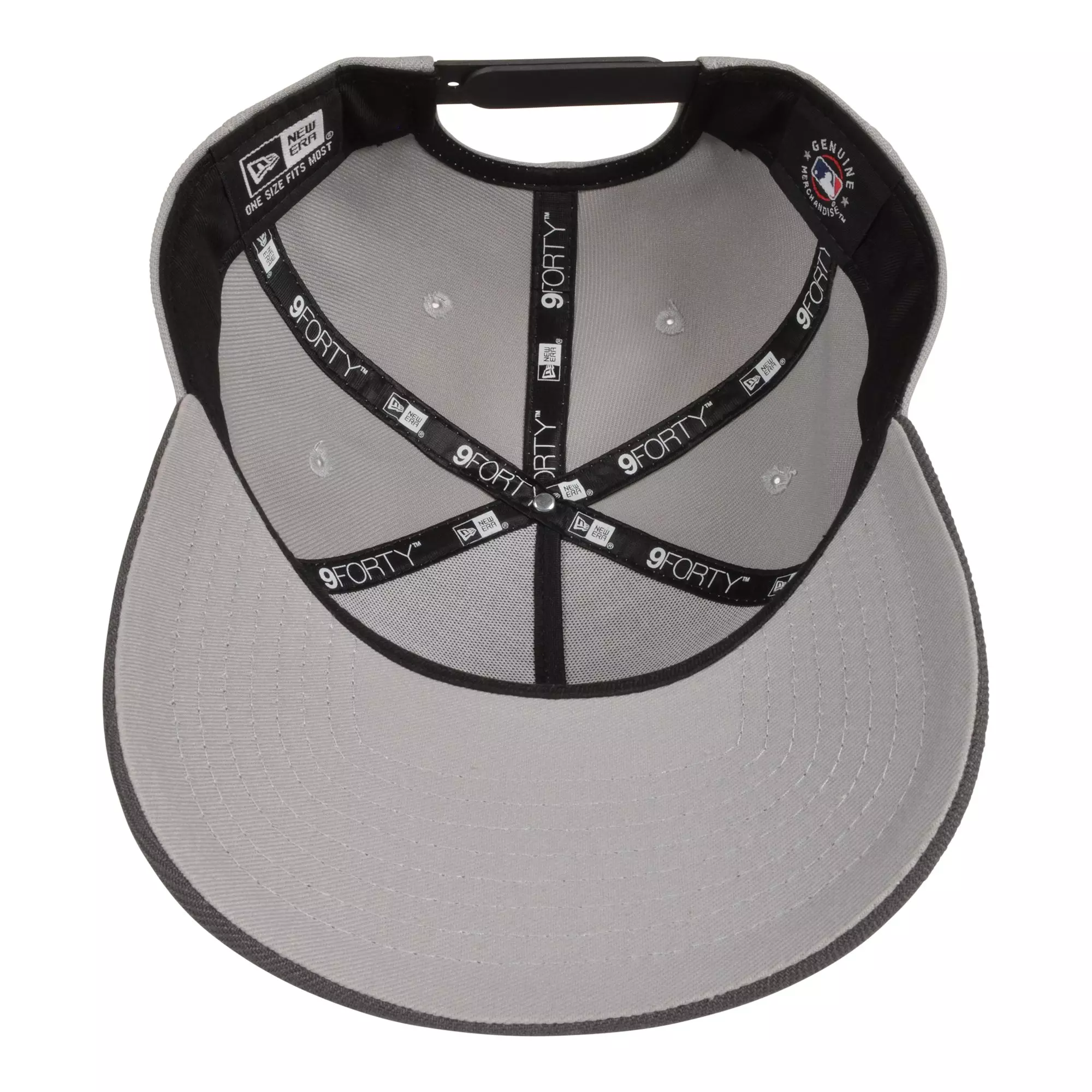 New Era Los Angeles Dodgers 9FORTY A-Frame Upside Down Logo Snapback Hat-Grey - GREY