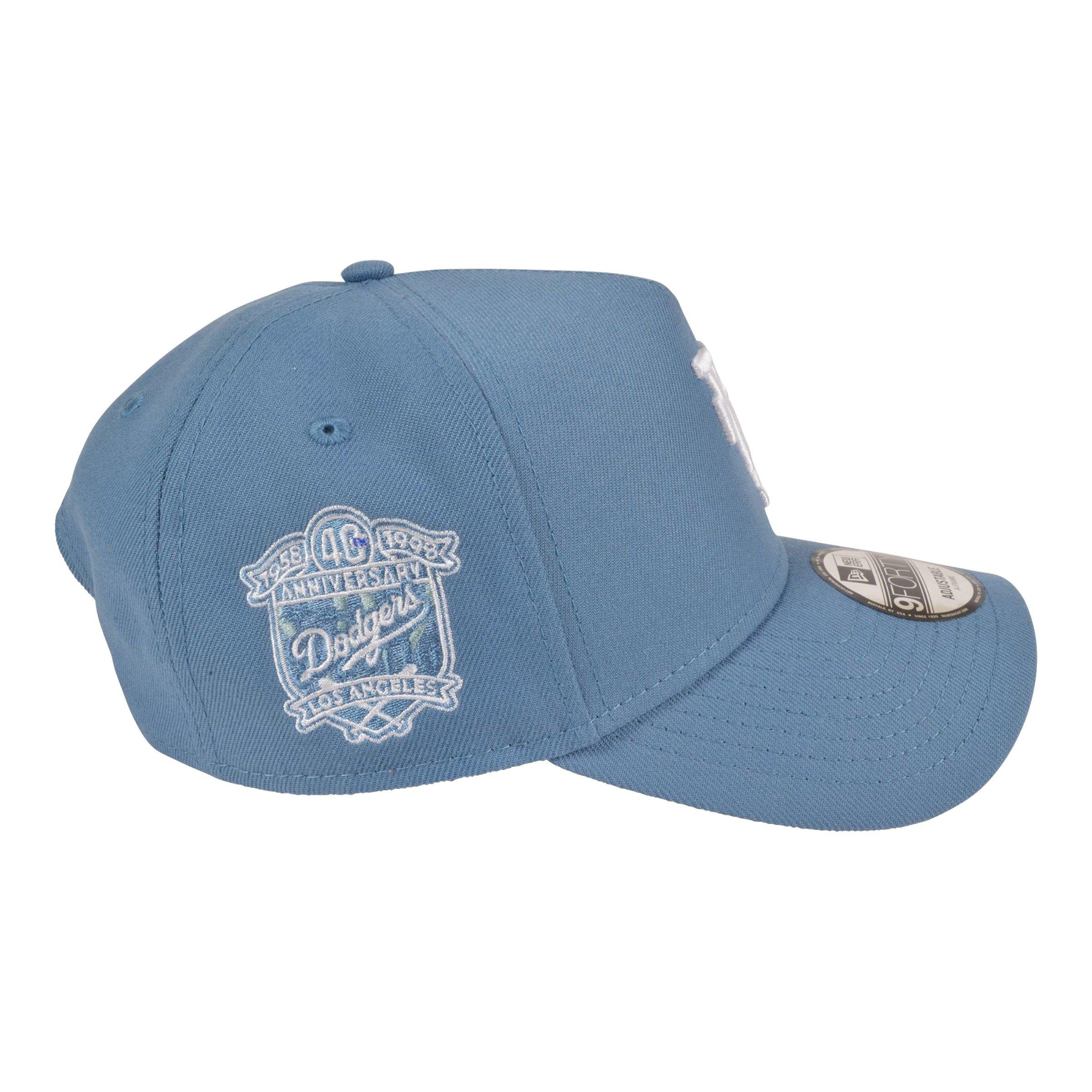 New Era Las Angeles Dodgers 9FORTY A Frame 40th Anniversary Upside Down Logo Blue Snapback