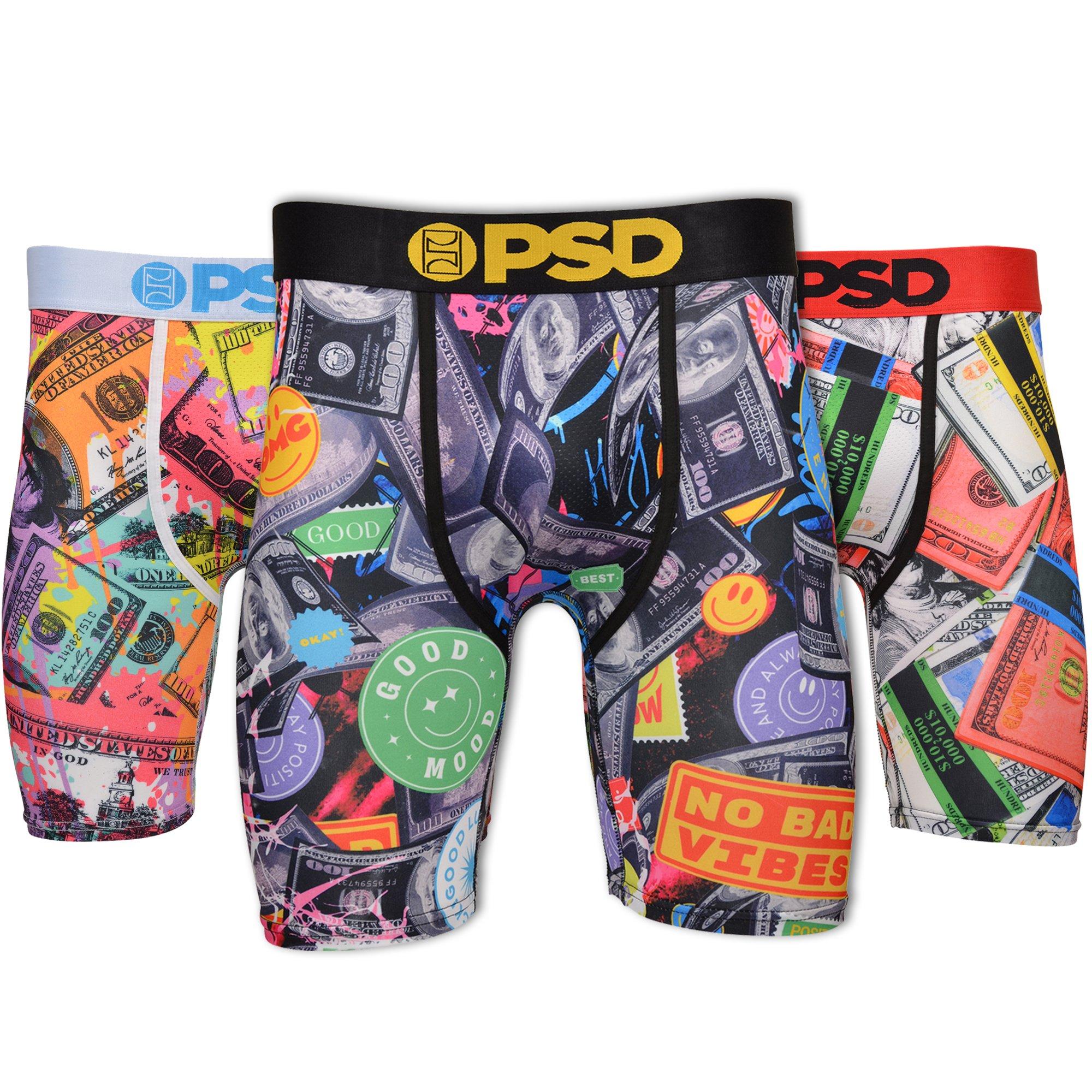 PSD Men's Mad Money Underwear-3PK - MULTI-COLOR Thumbnail View 1