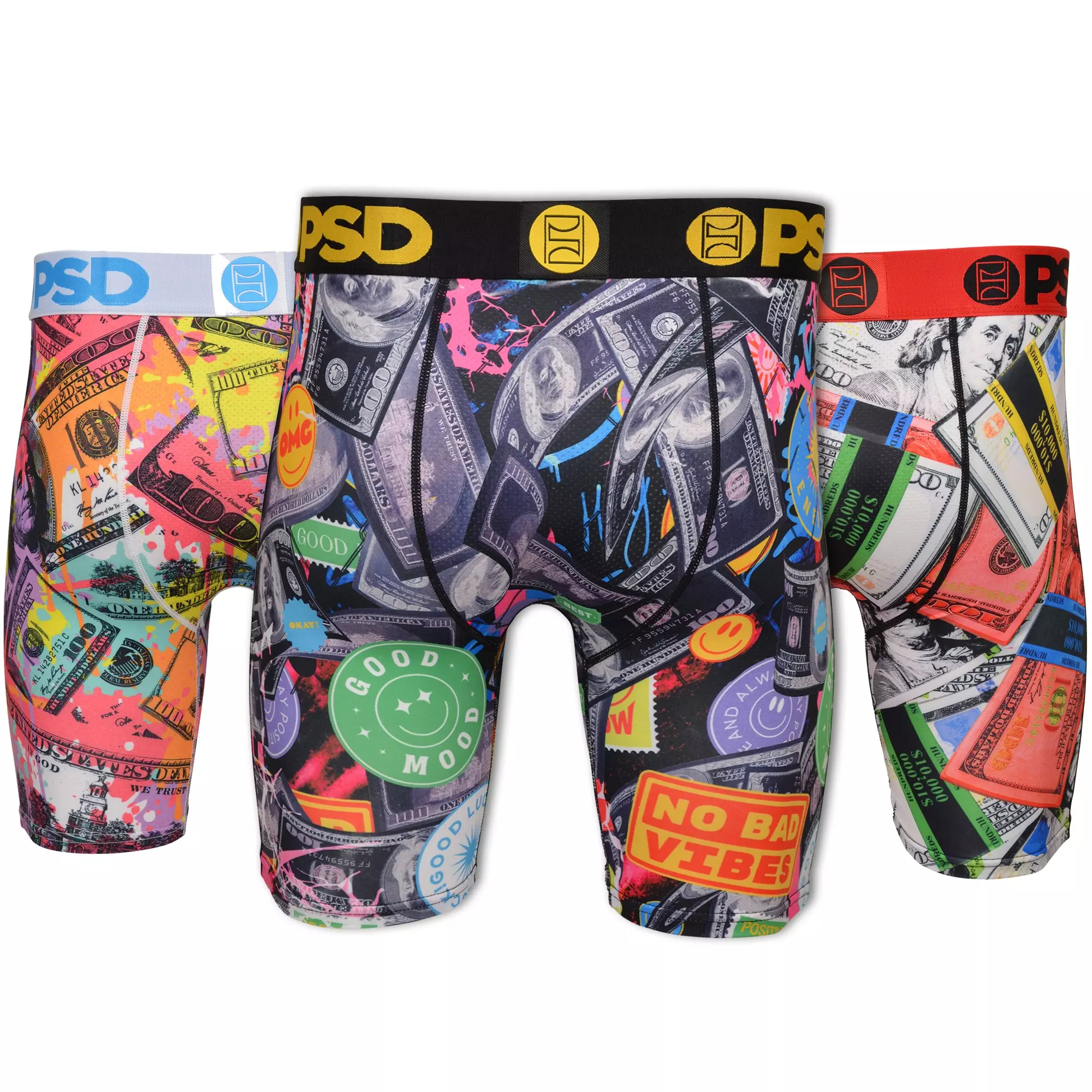 PSD Men's Mad Money Underwear-3PK - MULTI-COLOR