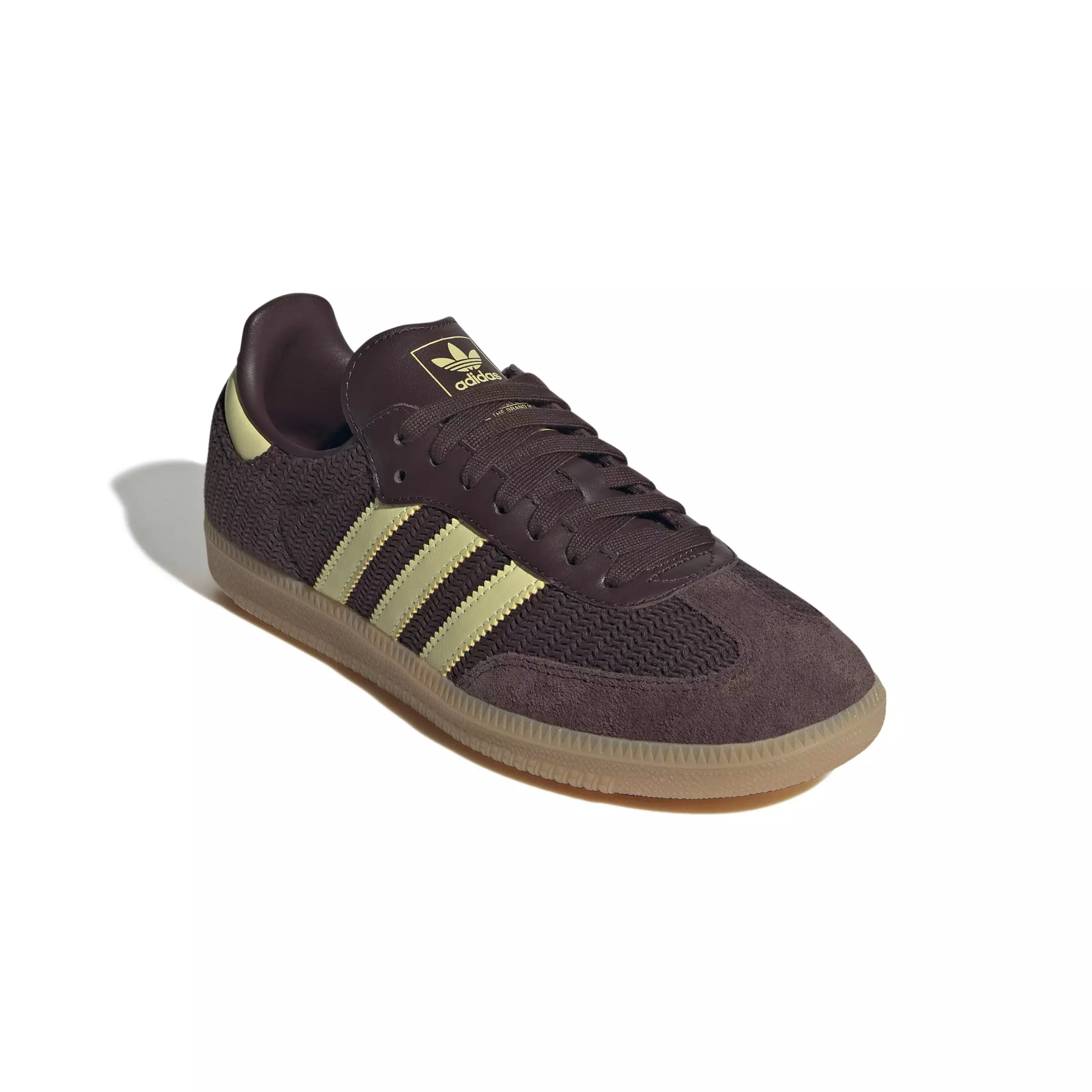 adidas Originals Samba OG "Shadow Brown/Powder Yellow/Gum" Women's Shoe - YELLOW/BROWN