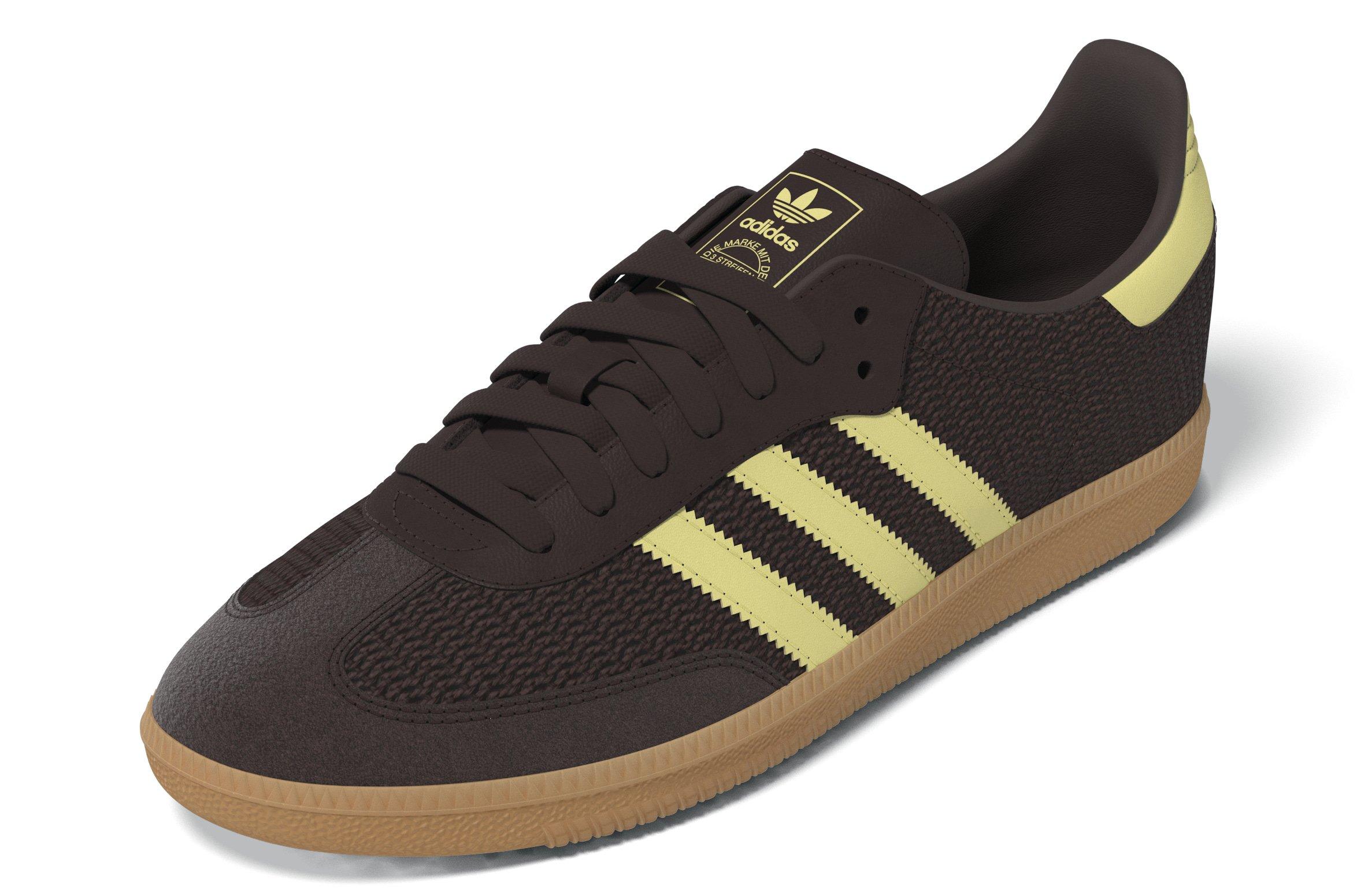 adidas Originals Samba OG "Shadow Brown/Powder Yellow/Gum" Women's Shoe - YELLOW/BROWN Thumbnail View 5