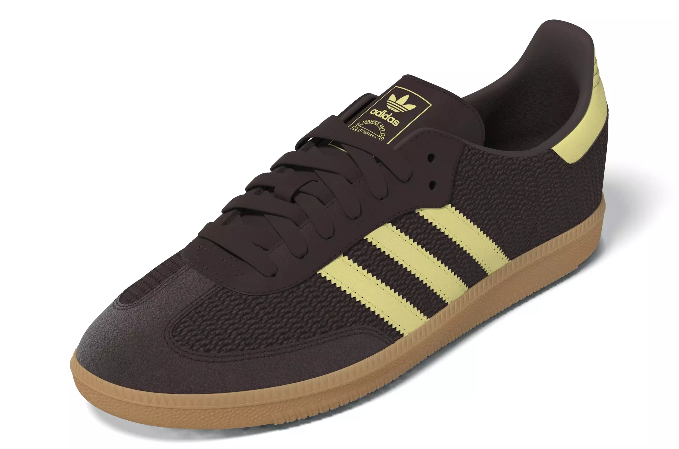 adidas Originals Samba OG "Shadow Brown/Powder Yellow/Gum" Women's Shoe - YELLOW/BROWN