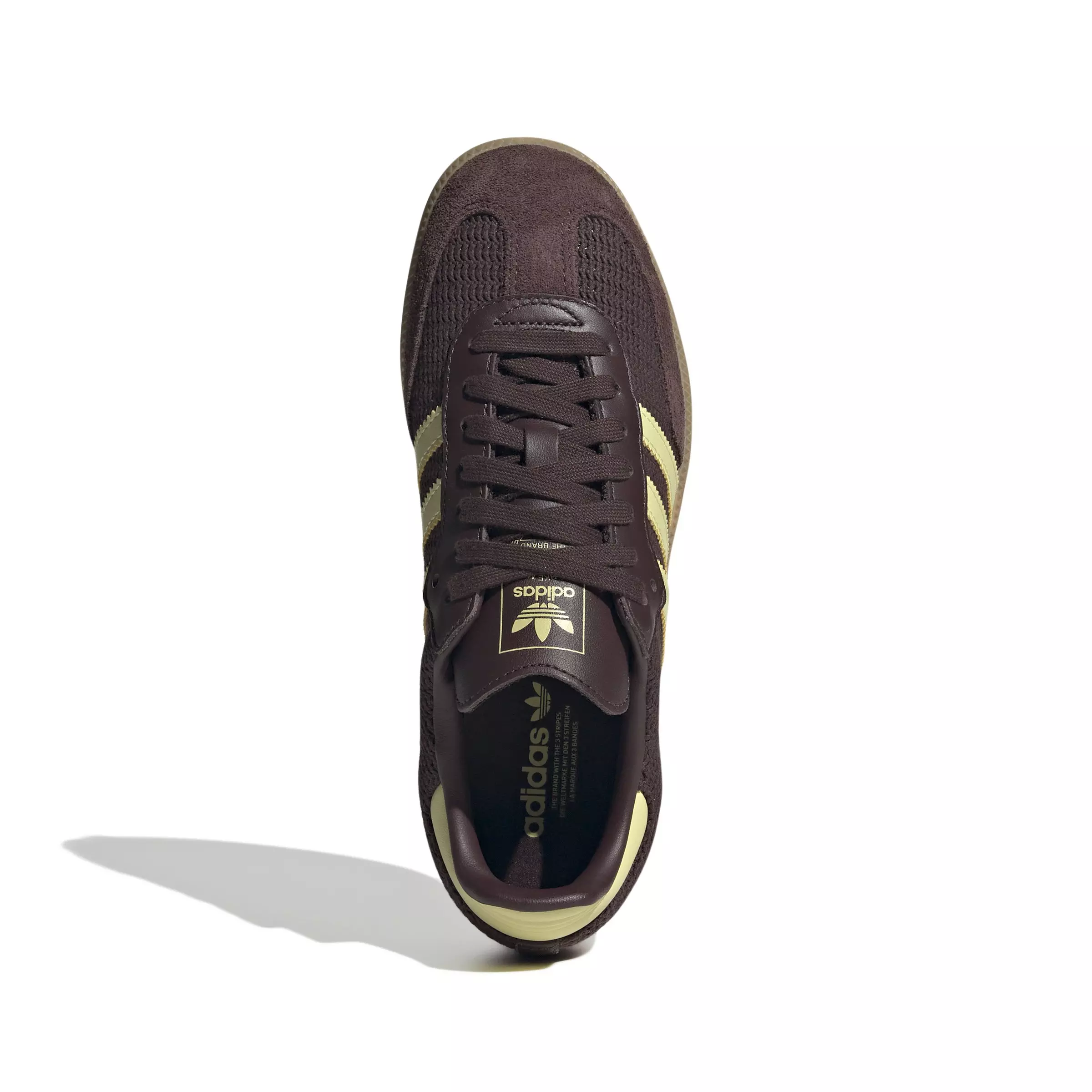 adidas Originals Samba OG "Shadow Brown/Powder Yellow/Gum" Women's Shoe - YELLOW/BROWN