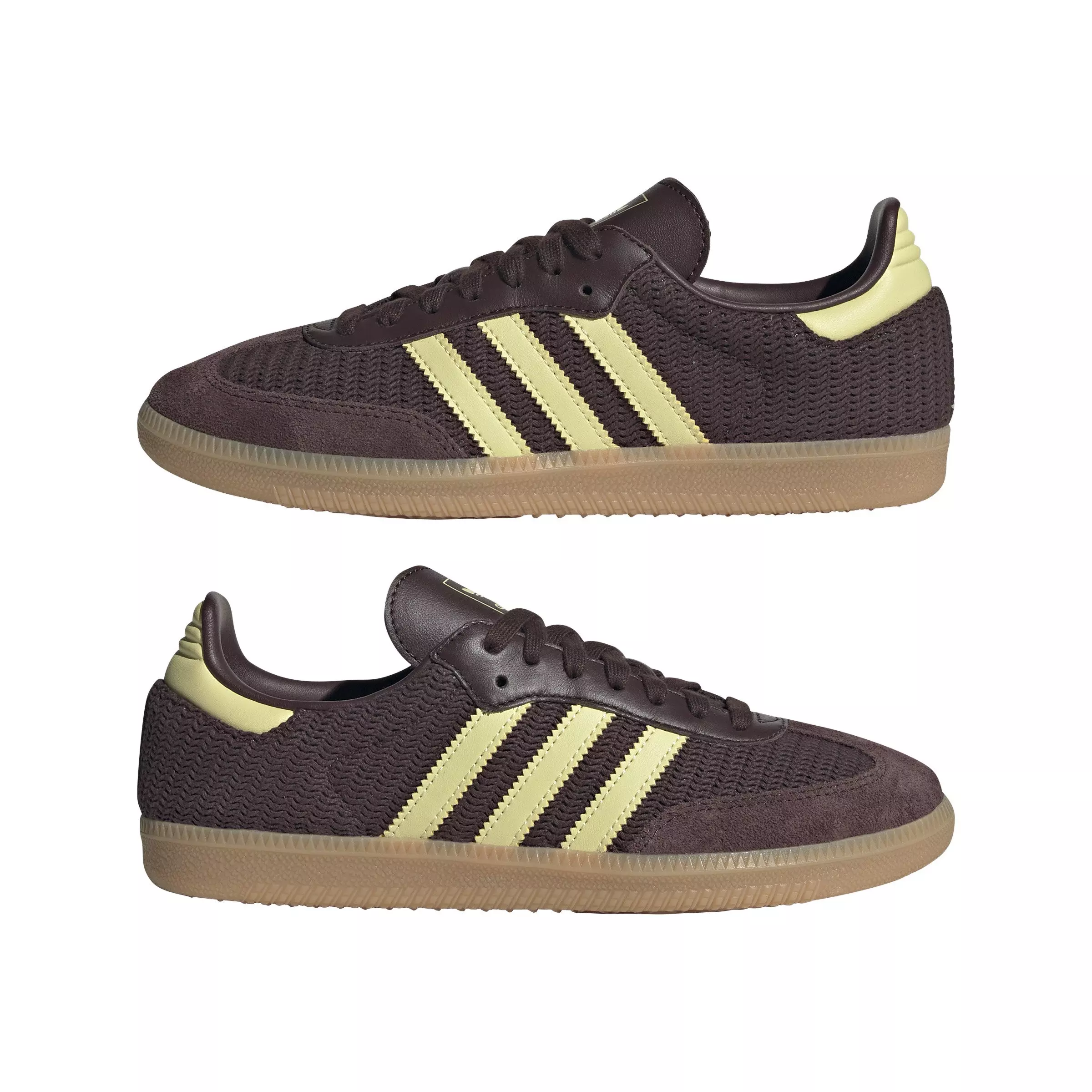 adidas Originals Samba OG "Shadow Brown/Powder Yellow/Gum" Women's Shoe - YELLOW/BROWN