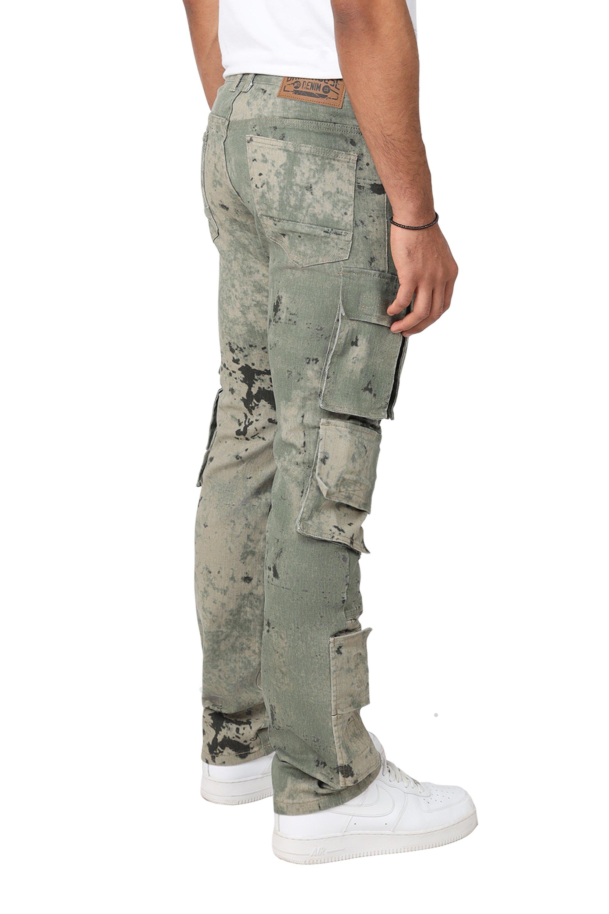 Grindhouse Camo Men's Green Solar Cargo Pants