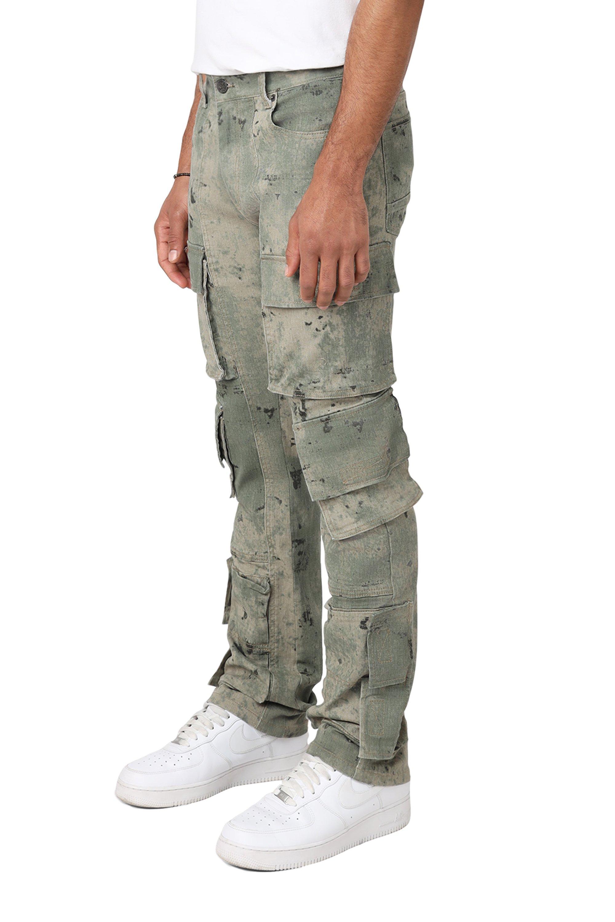 Grindhouse Camo Men's Green Solar Cargo Pants