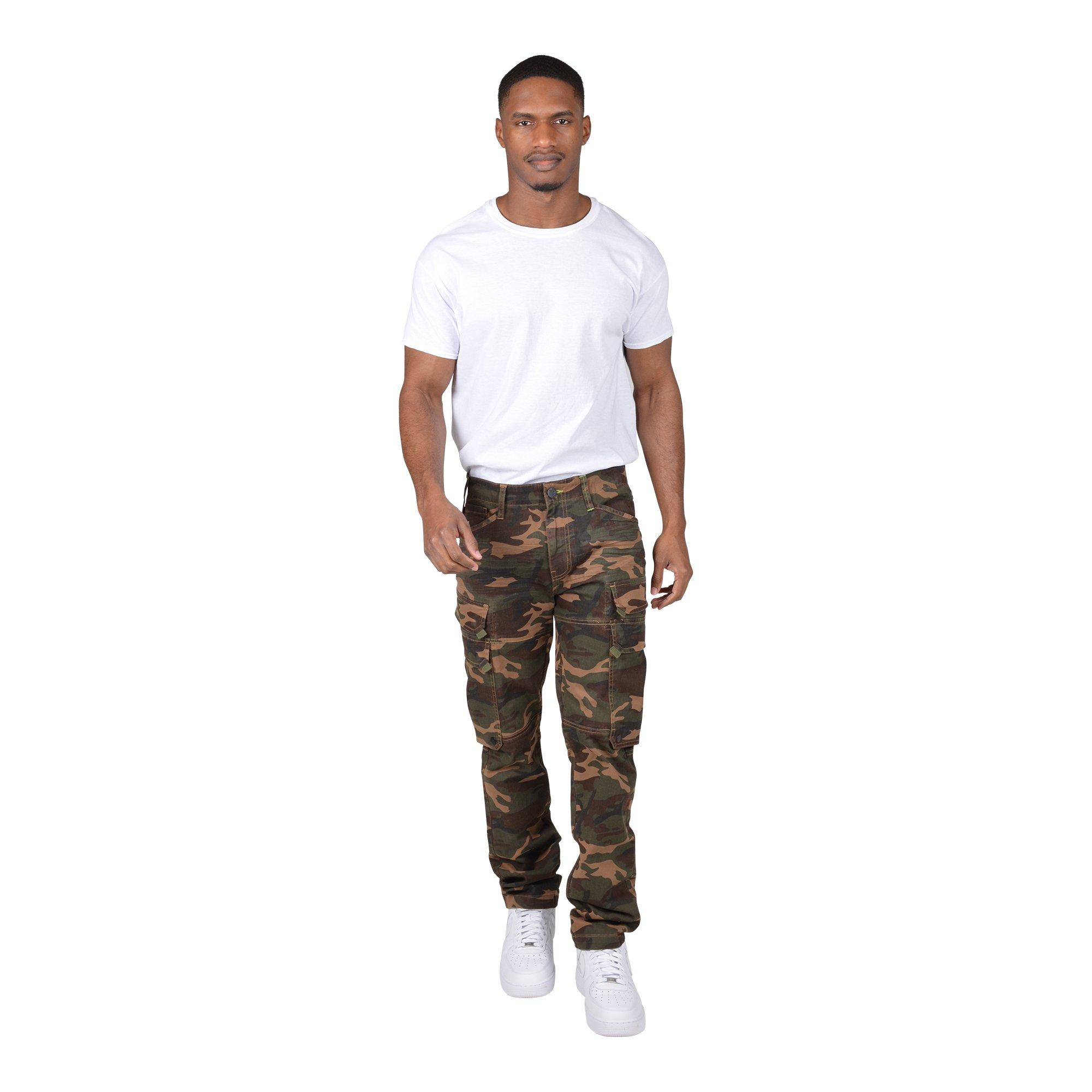 Grindhouse Men's Camo Twill Cargo Pocket Pants - CAMOUFLAGE