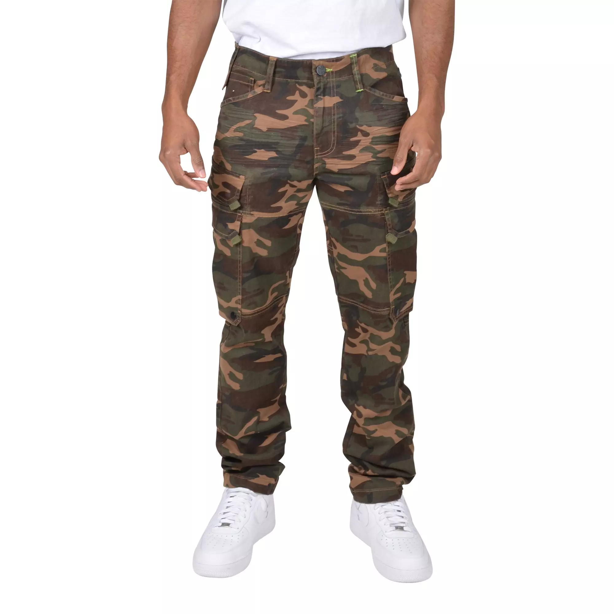 Grindhouse Men's Camo Twill Cargo Pocket Pants - CAMOUFLAGE