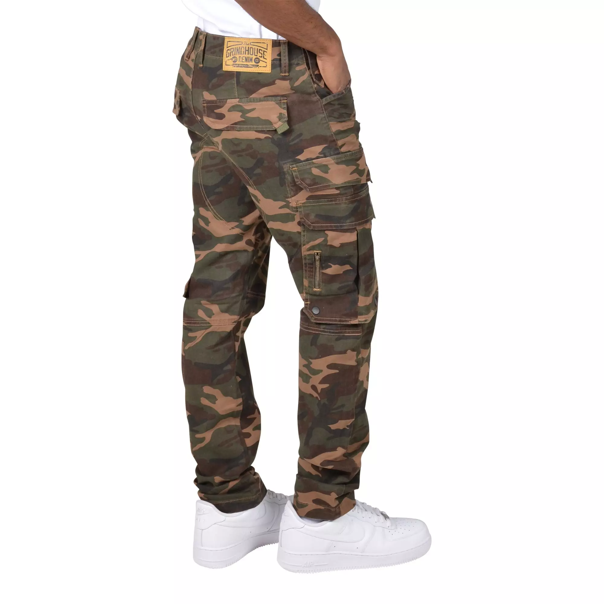 Grindhouse Men's Camo Twill Cargo Pocket Pants - CAMOUFLAGE
