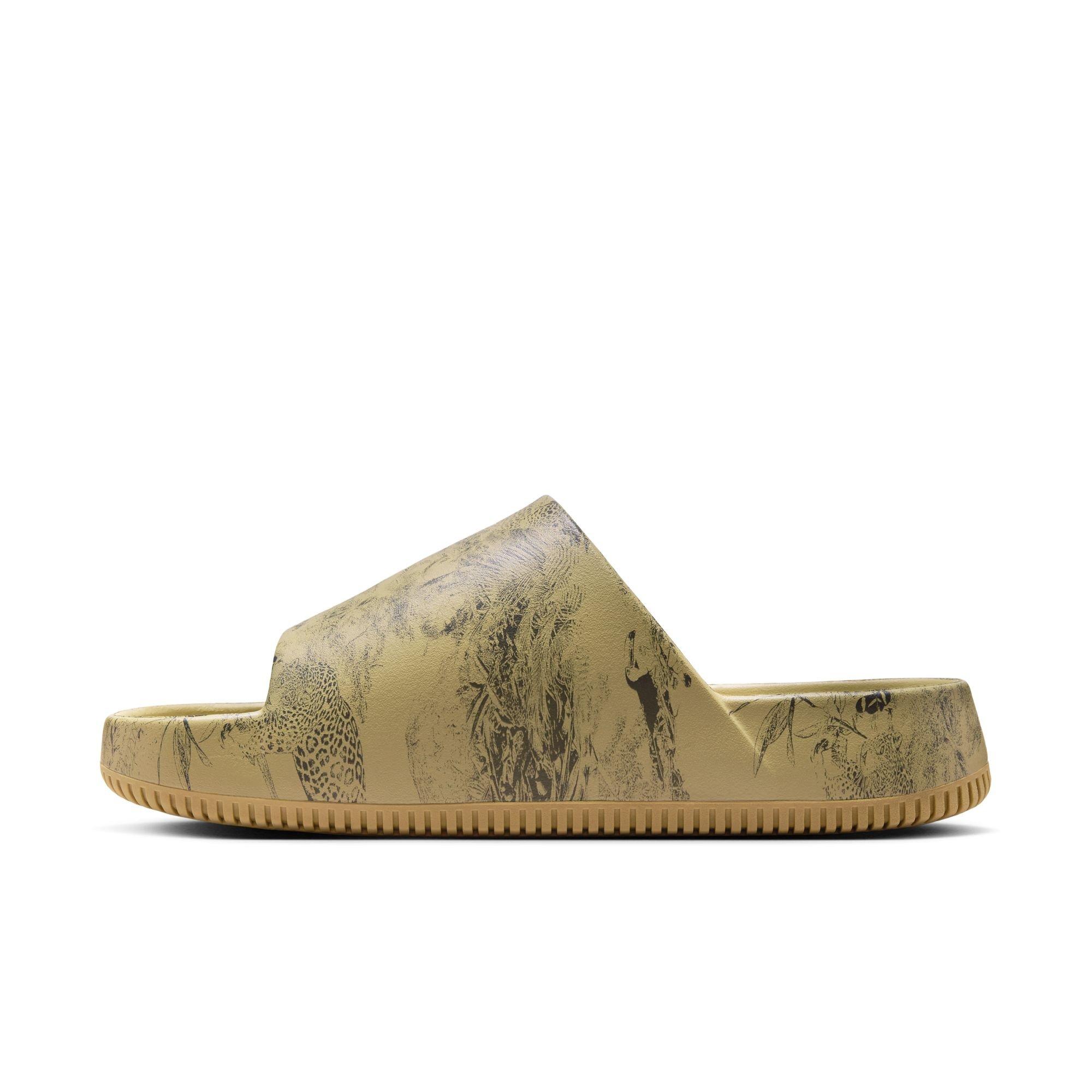 Nike Calm Printed "Parachute Beige/Anthracite" Men's Slide - BEIGE Thumbnail View 4