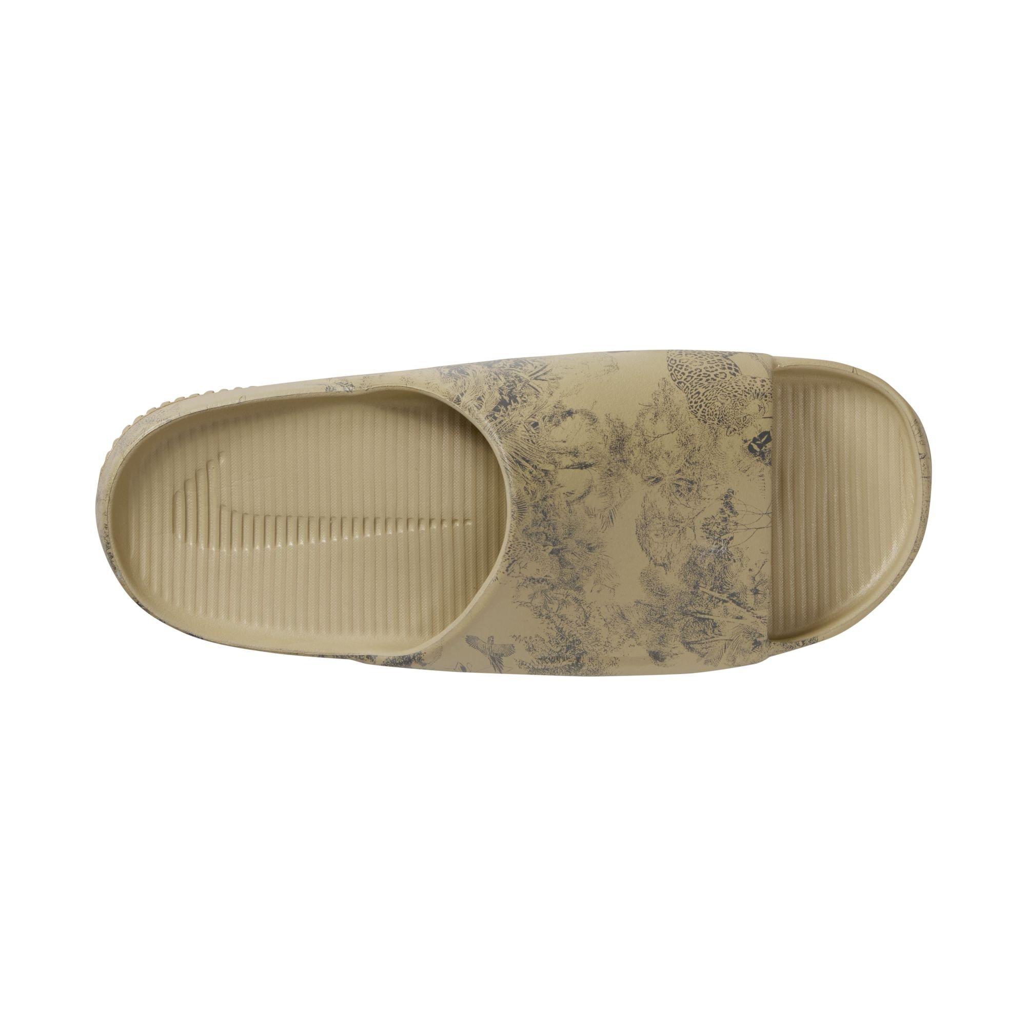 Nike Calm Printed "Parachute Beige/Anthracite" Men's Slide - BEIGE Thumbnail View 7