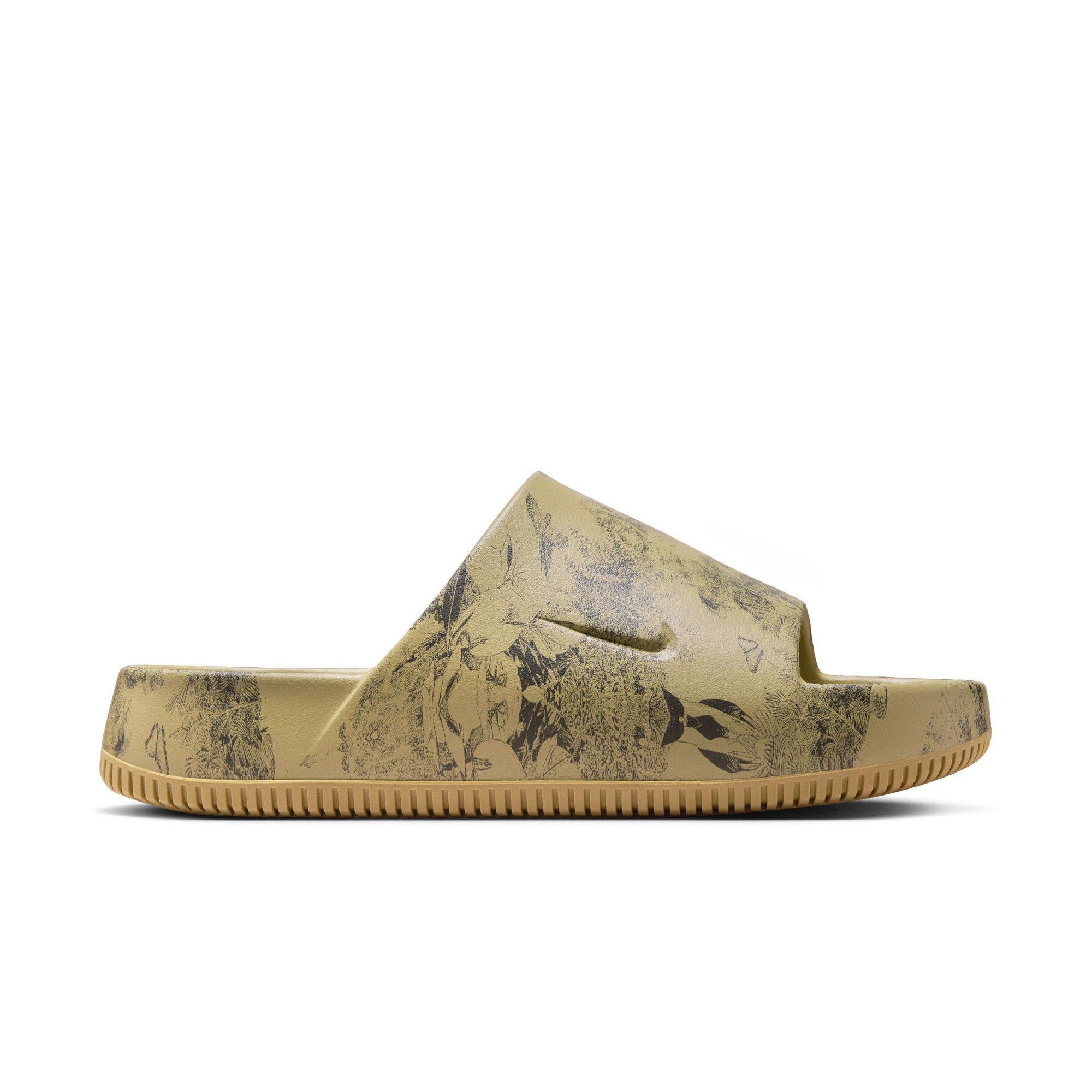 Nike Calm Printed "Parachute Beige/Anthracite" Men's Slide - BEIGE Thumbnail View 1