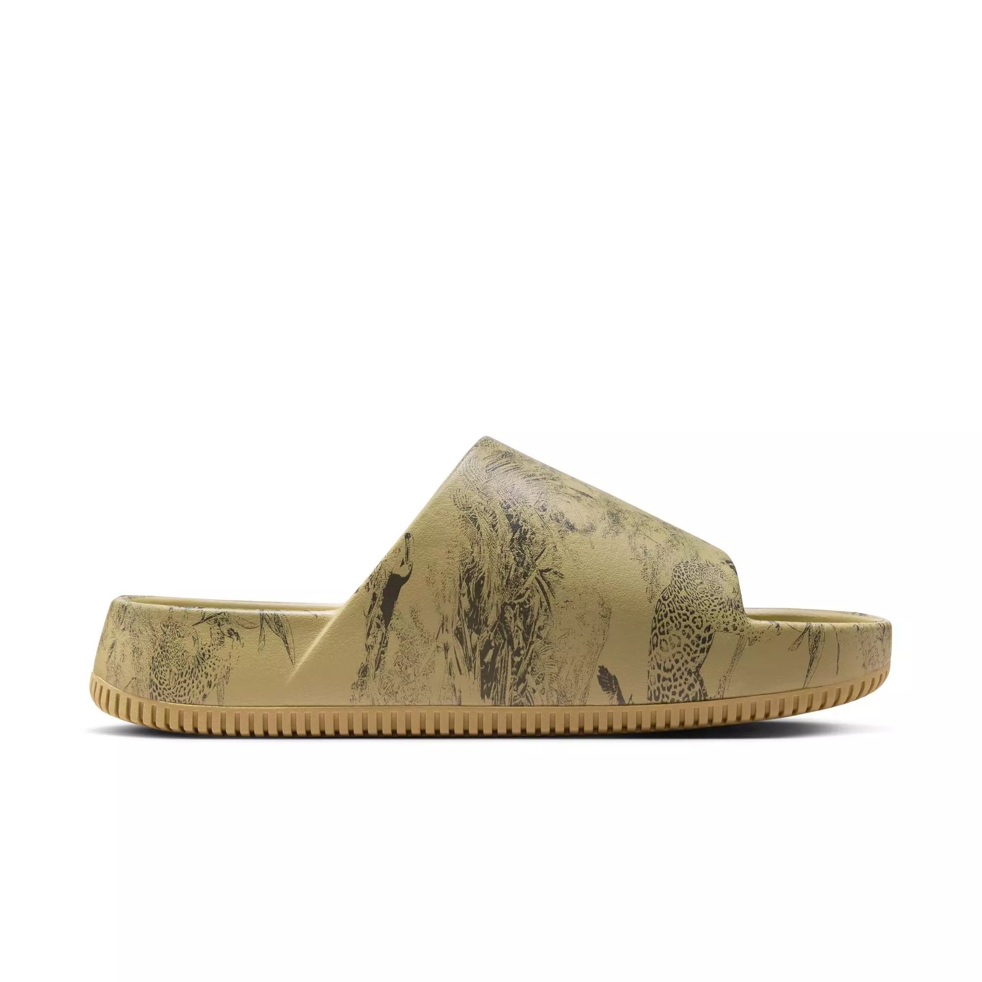 Nike Calm Printed "Parachute Beige/Anthracite" Men's Slide - BEIGE