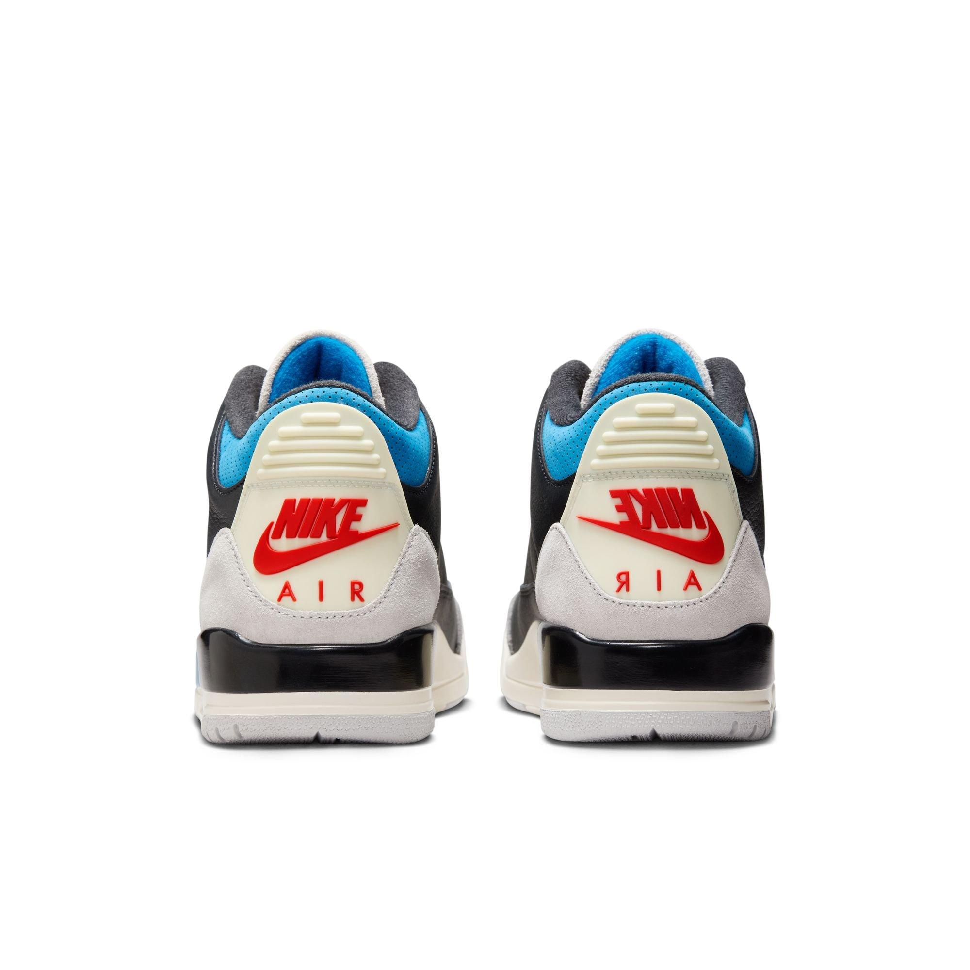 Jordan 3 Retro "Rare Air" Men's Shoe - BLACK/CHILE RED/NEUTRAL GREY Thumbnail View 12