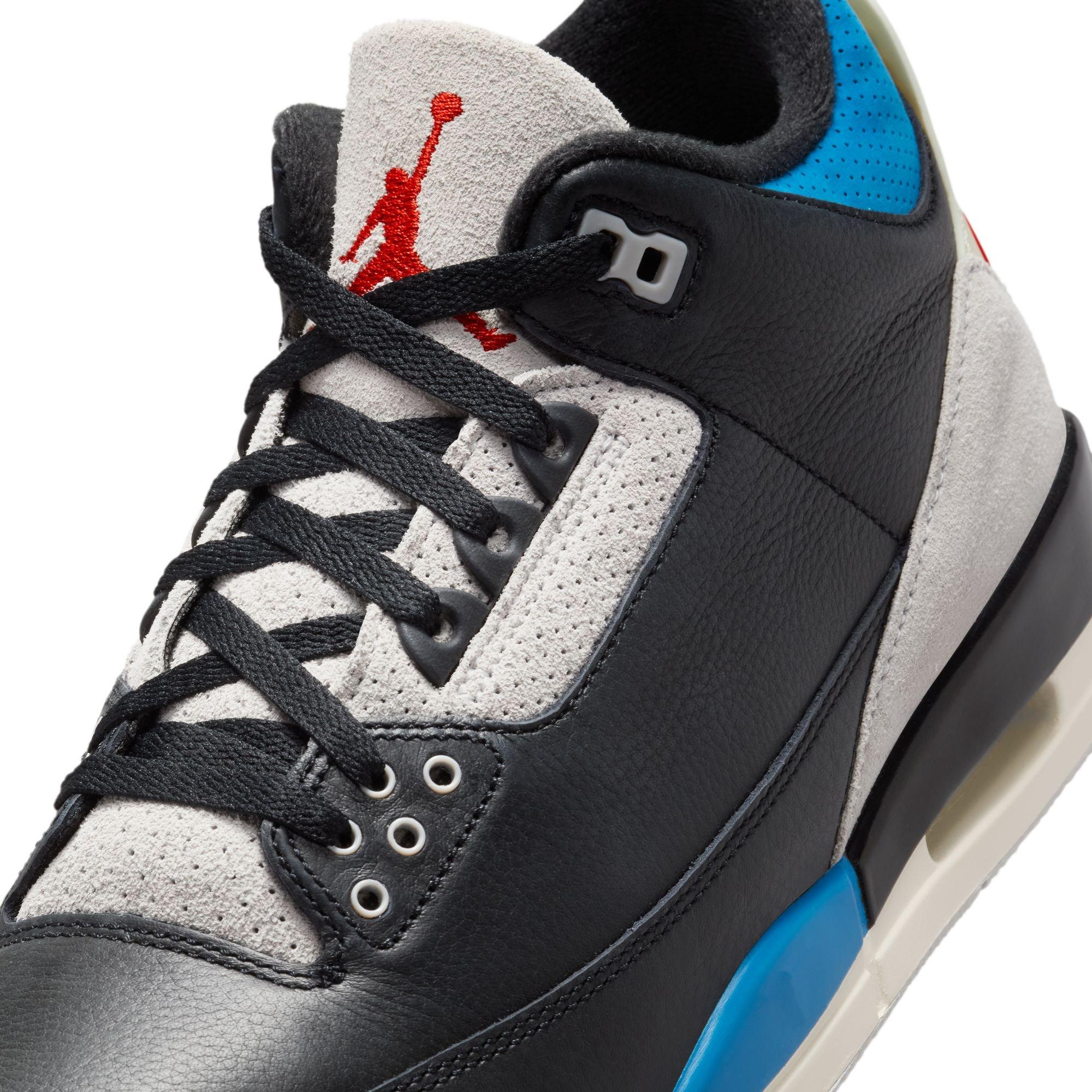 Jordan 3 Retro "Rare Air" Men's Shoe - BLACK/CHILE RED/NEUTRAL GREY Thumbnail View 4