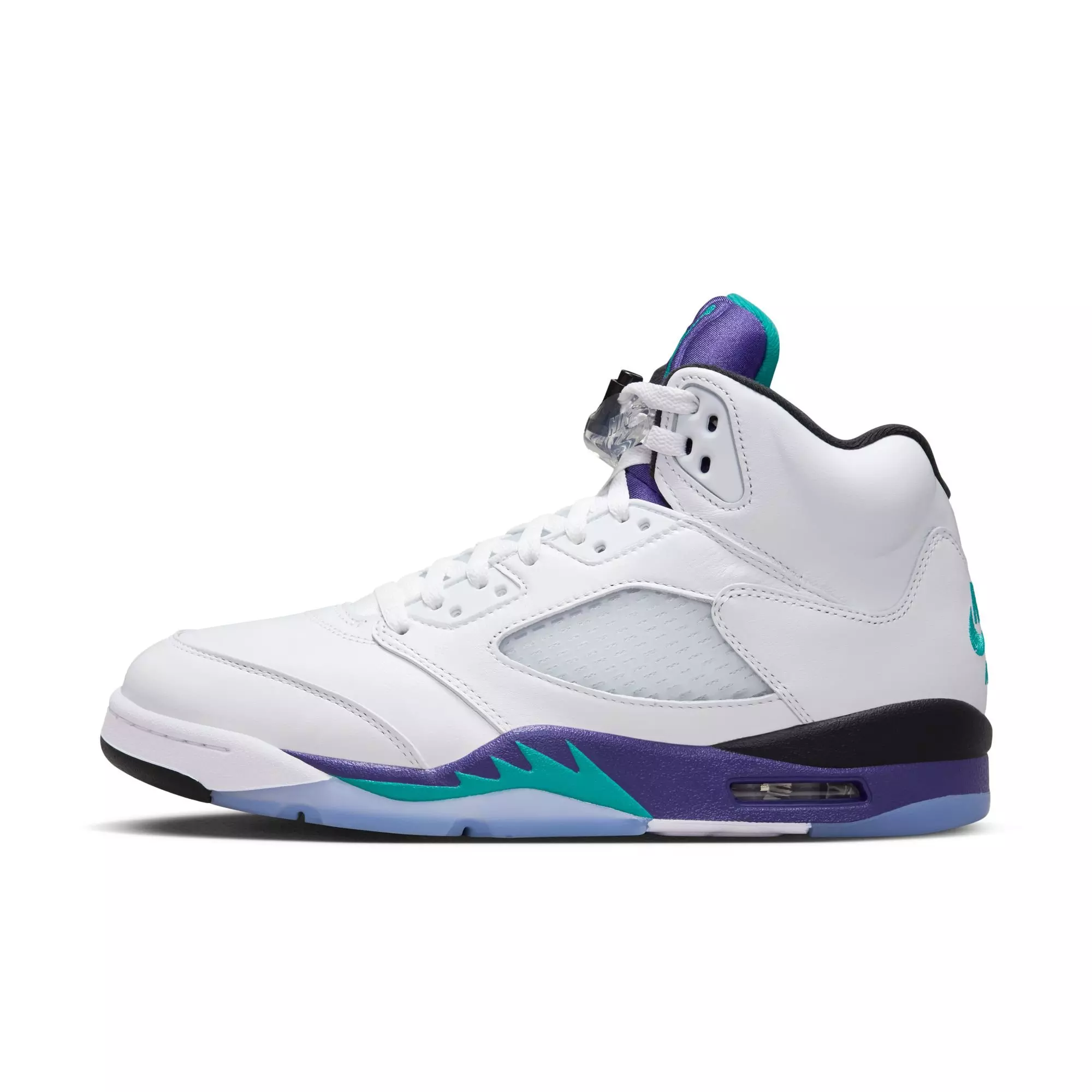 Jordan 5 Retro "Grape" Men's Shoe - WHITE/NEW EMERALD/GRAPE ICE