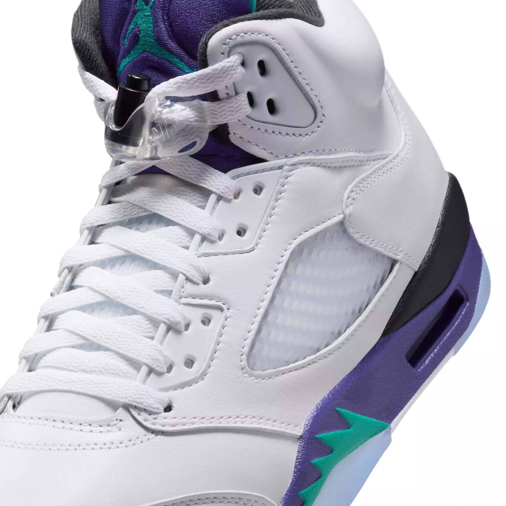 Jordan 5 Retro "Grape" Men's Shoe - WHITE/NEW EMERALD/GRAPE ICE